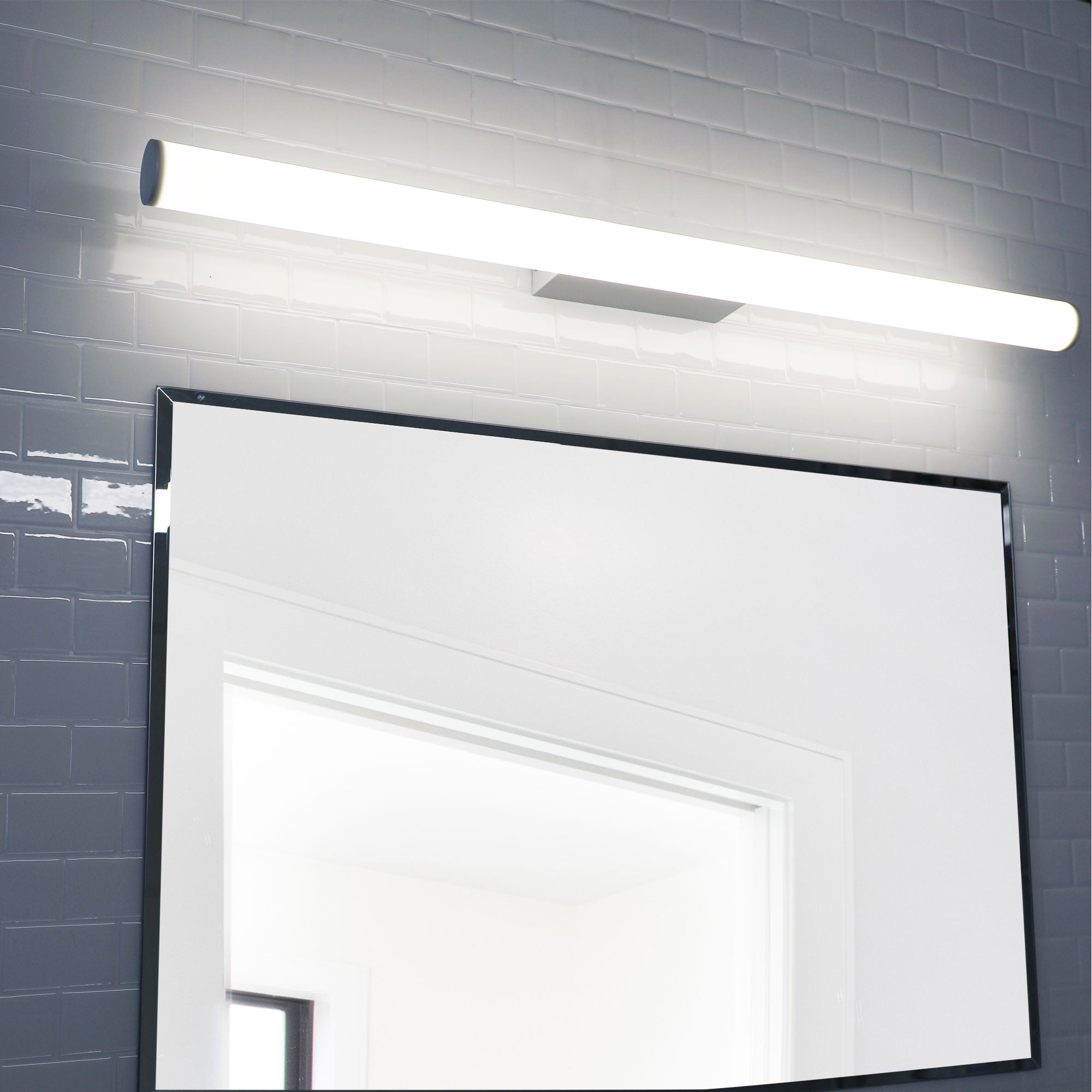 Trella.90 White & Opal 18W CCT IP44 Vanity Light