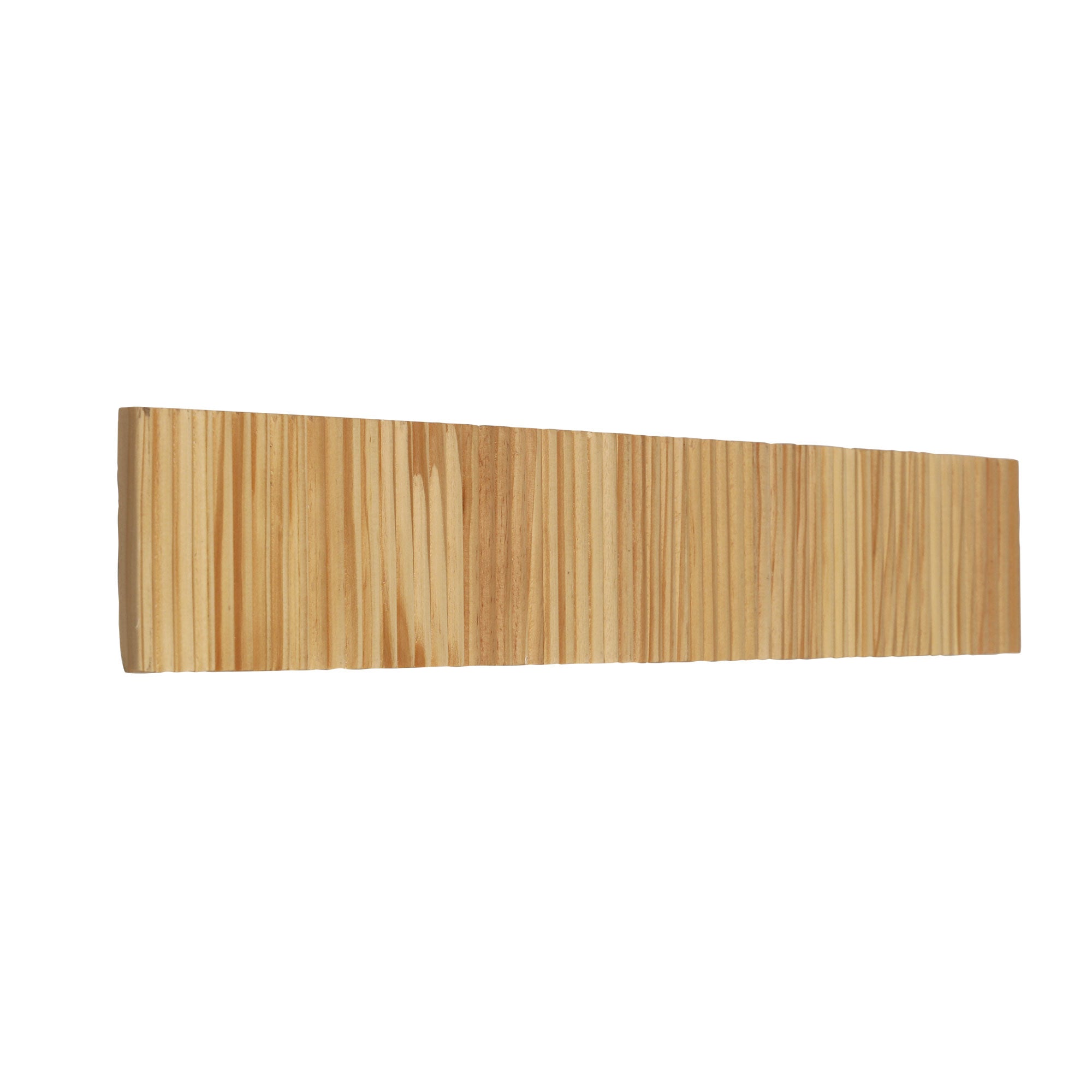 Rafter 60 Scalloped Wood Tricolour LED Wall Light