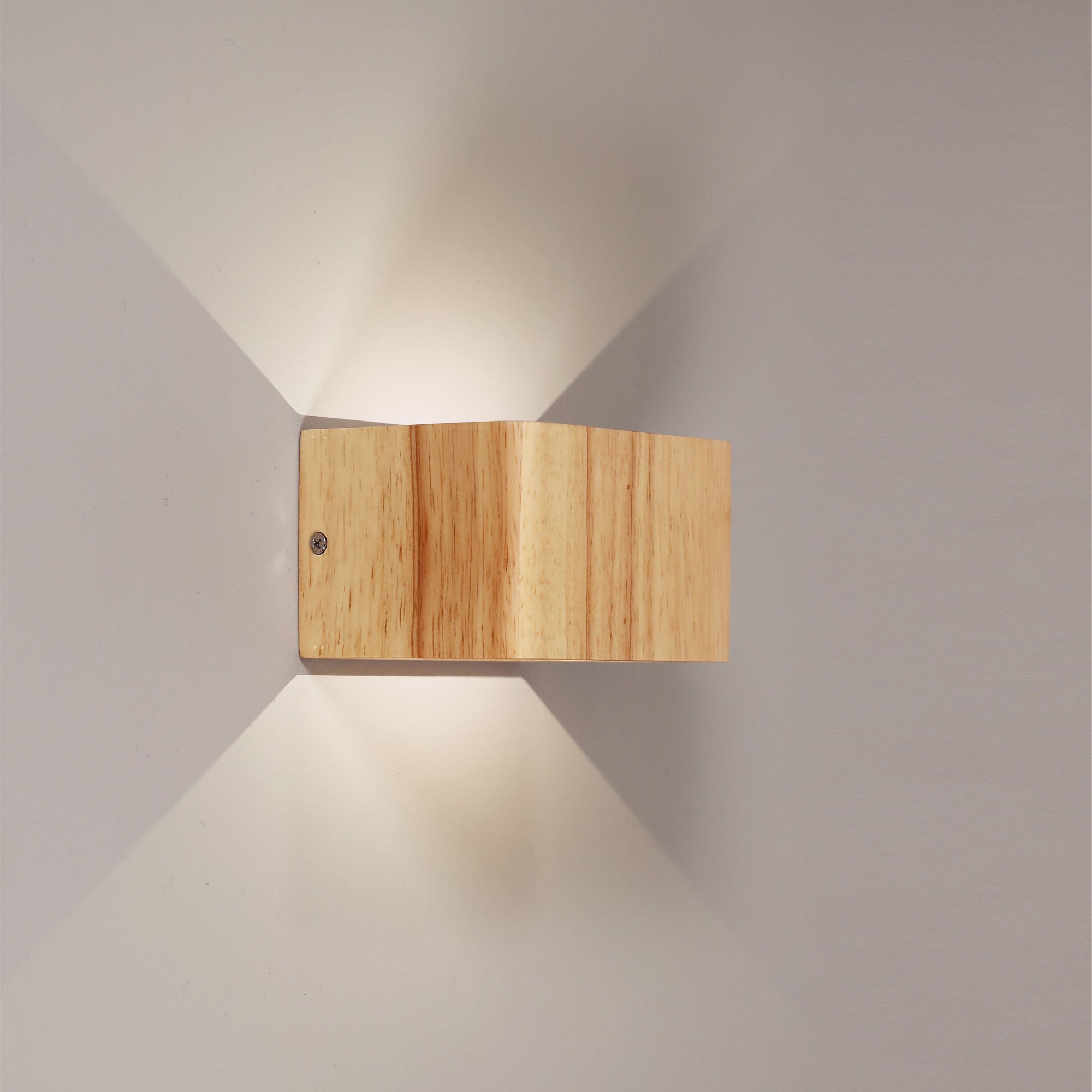Vidar Natural Timber 3W 4000K LED Up/Down Wall Light