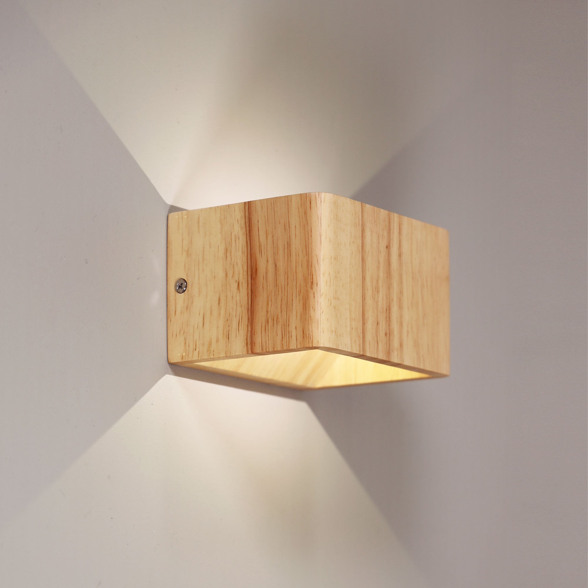 Vidar Natural Timber 3W 4000K LED Up/Down Wall Light