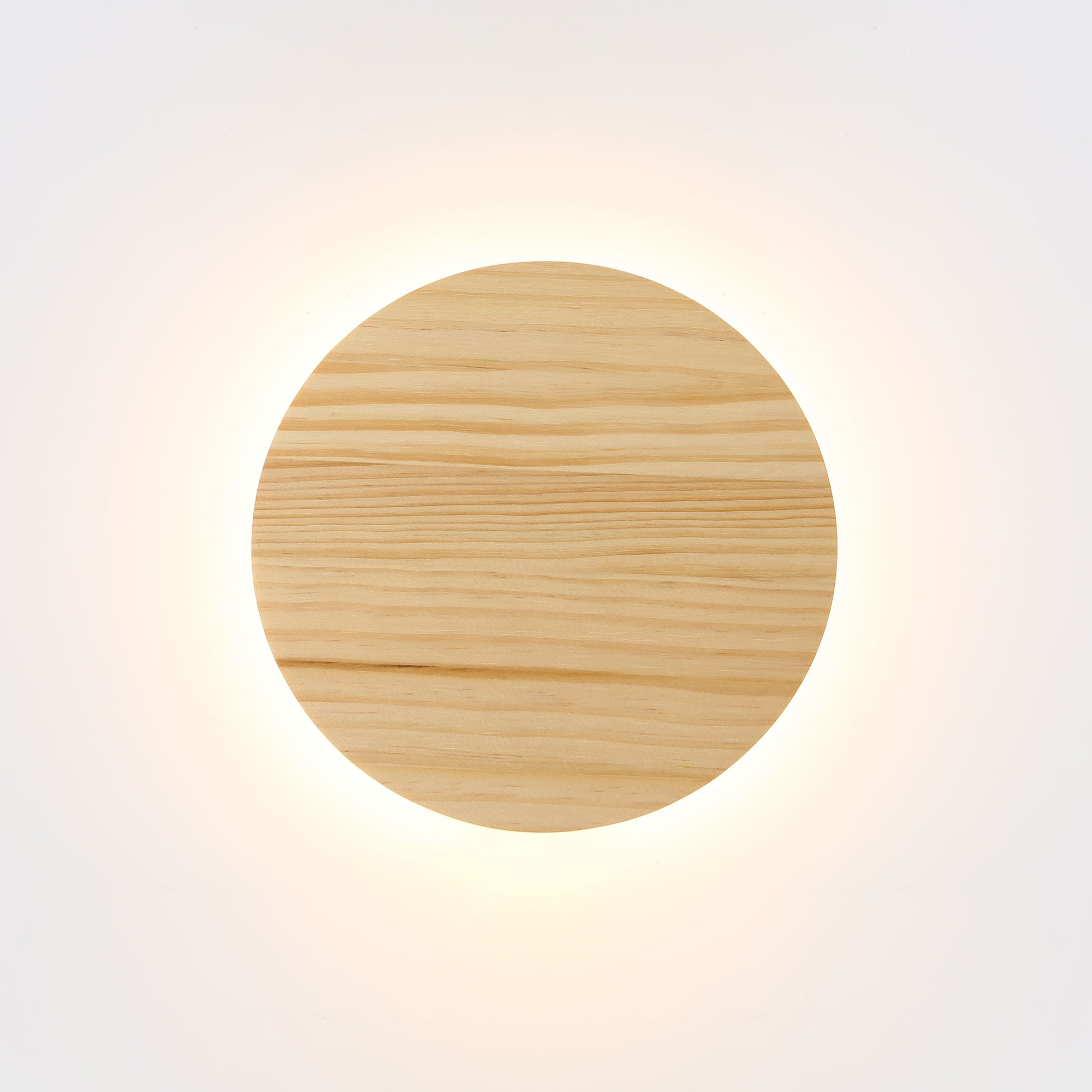 Dot.20 Natural Timber 8W CCT Backlit LED Wall Light