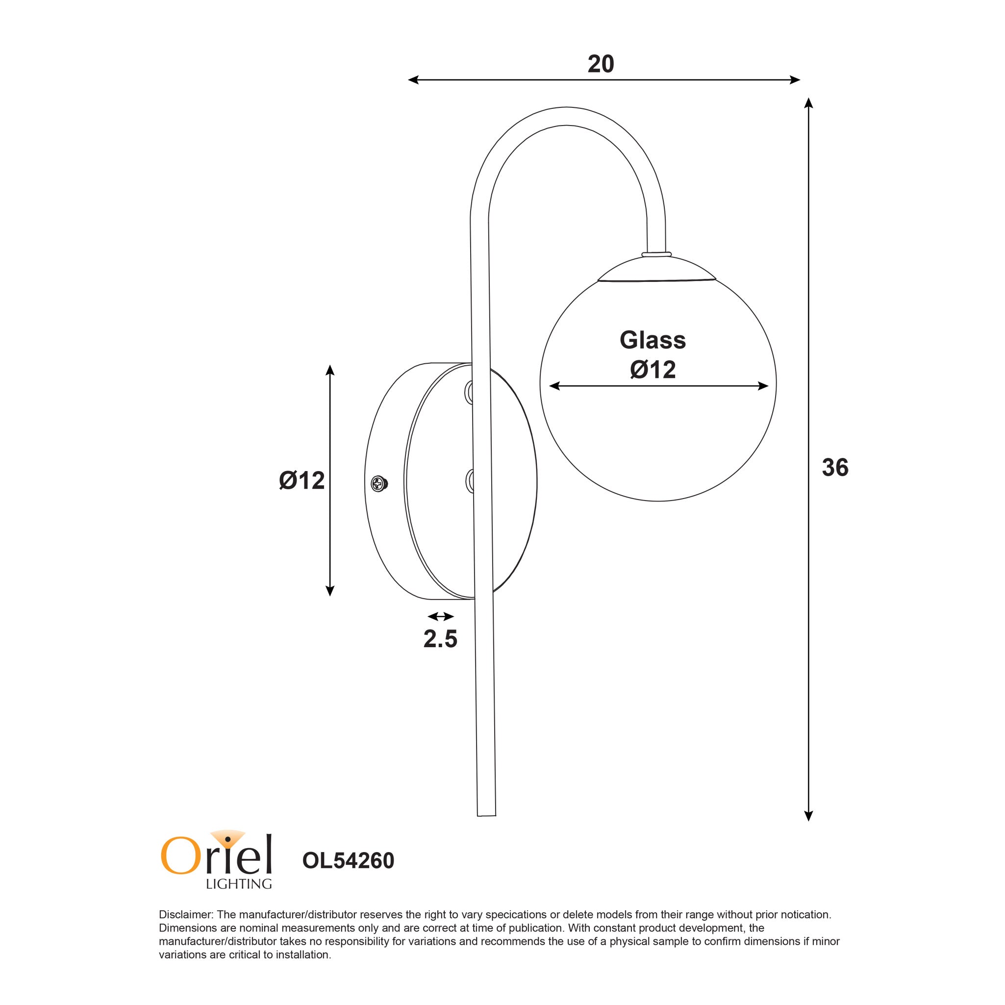Noxe White & Opal Matt G9 Wall Light