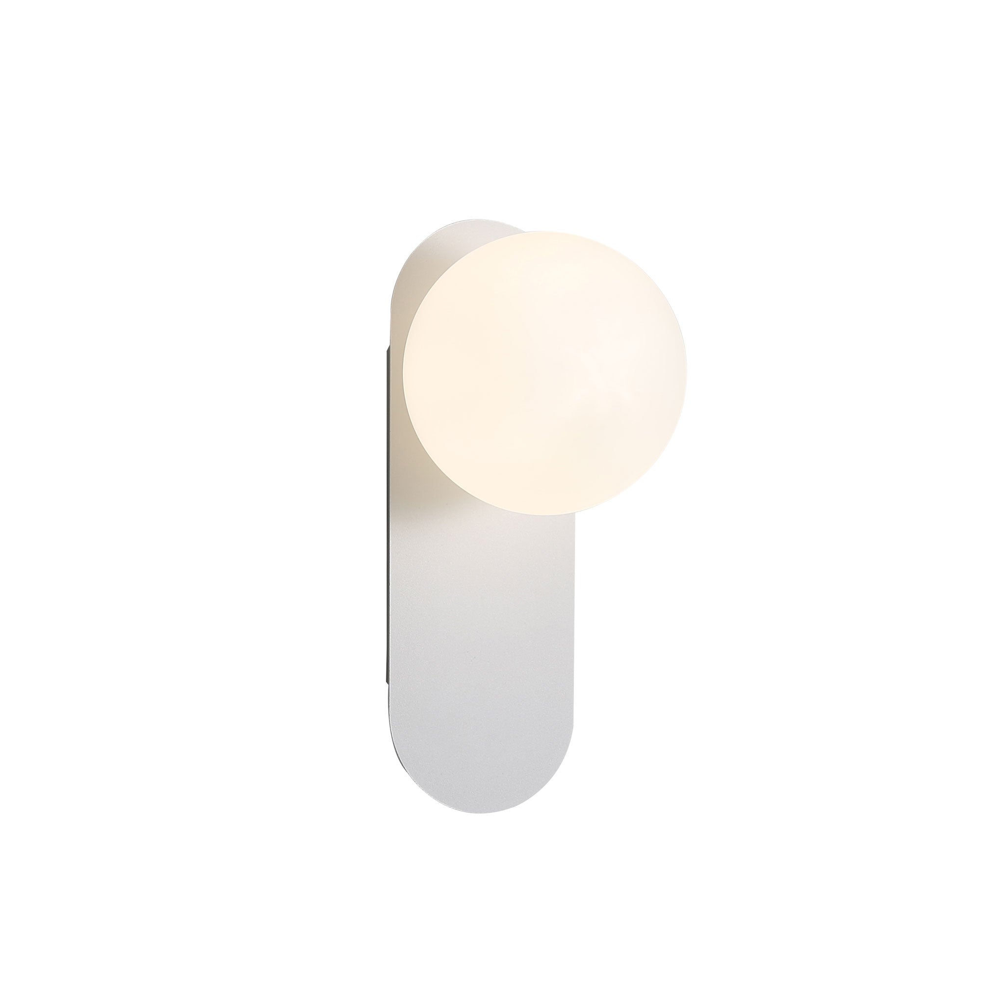 Ping White & Opal Matt Glass G9 Wall Light