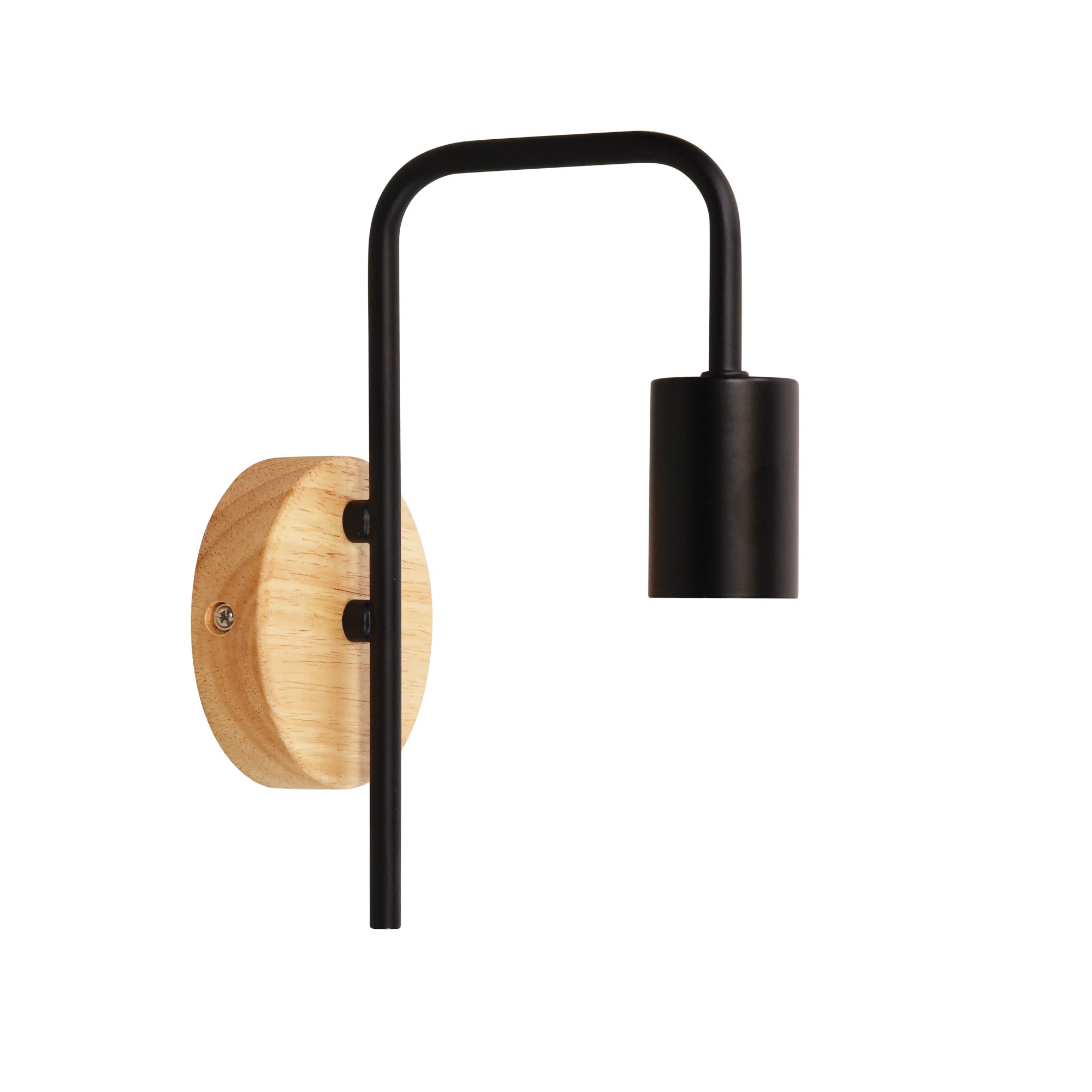 Lane Wall Real Timber Black Wall Light