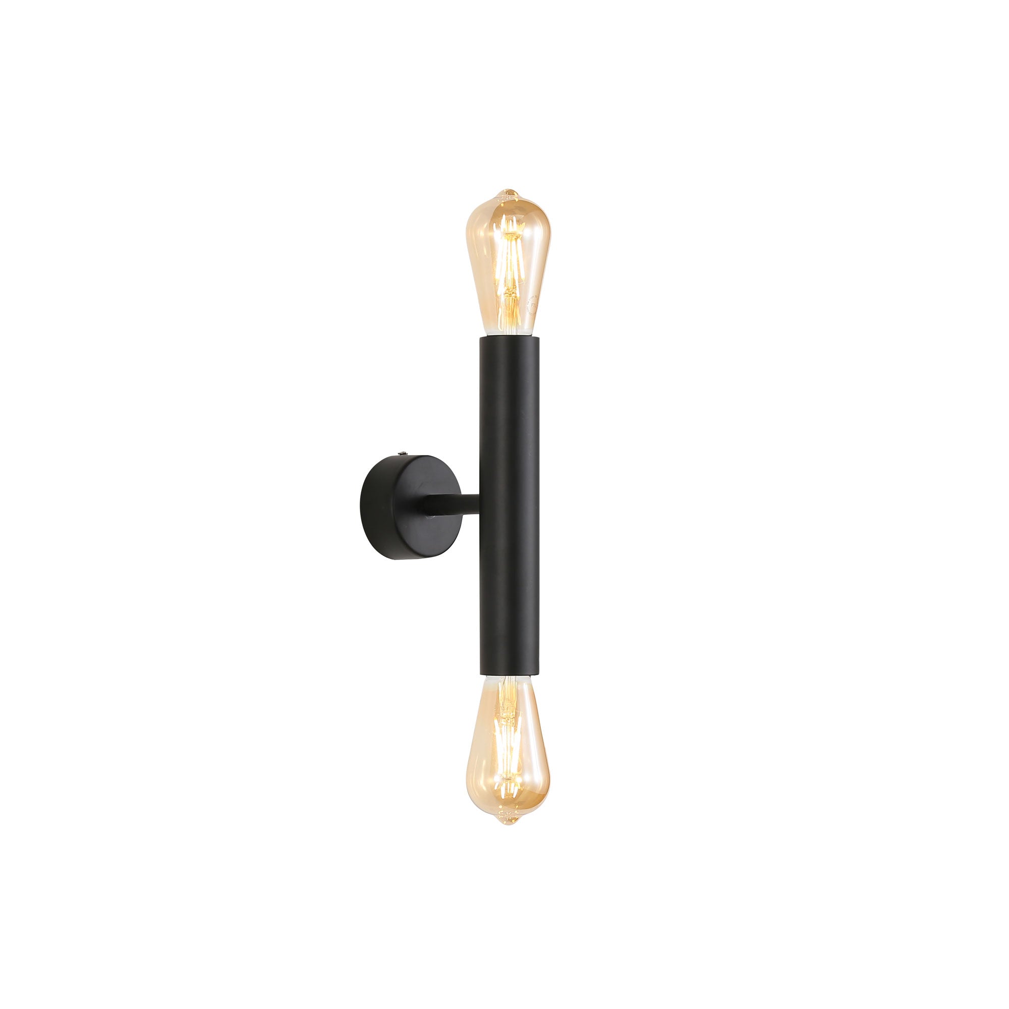 Toli Black Twin E27 Wall Light