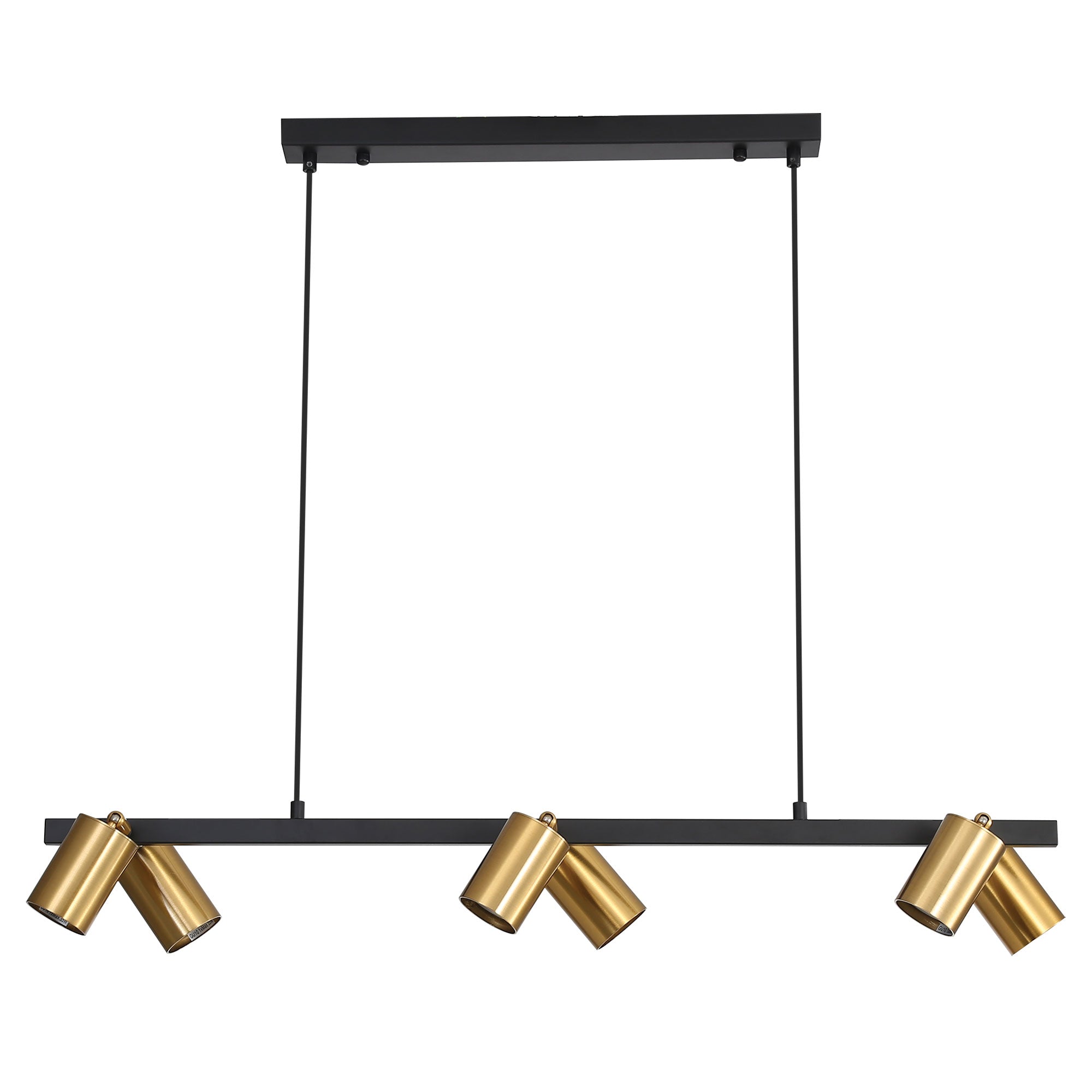 Bridge 6 Spotlight Satin Brass Pendant
