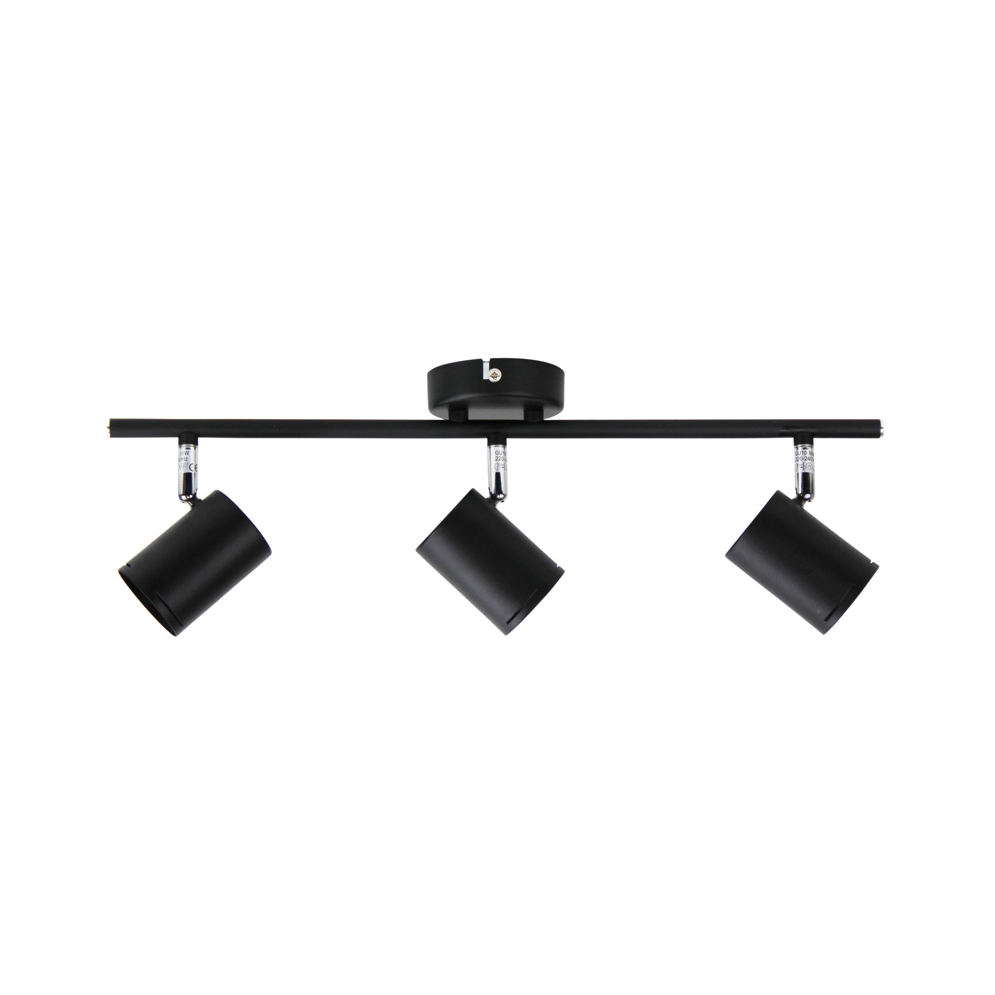Baril 3 Light LED Ready Adjustable Spotlight Black