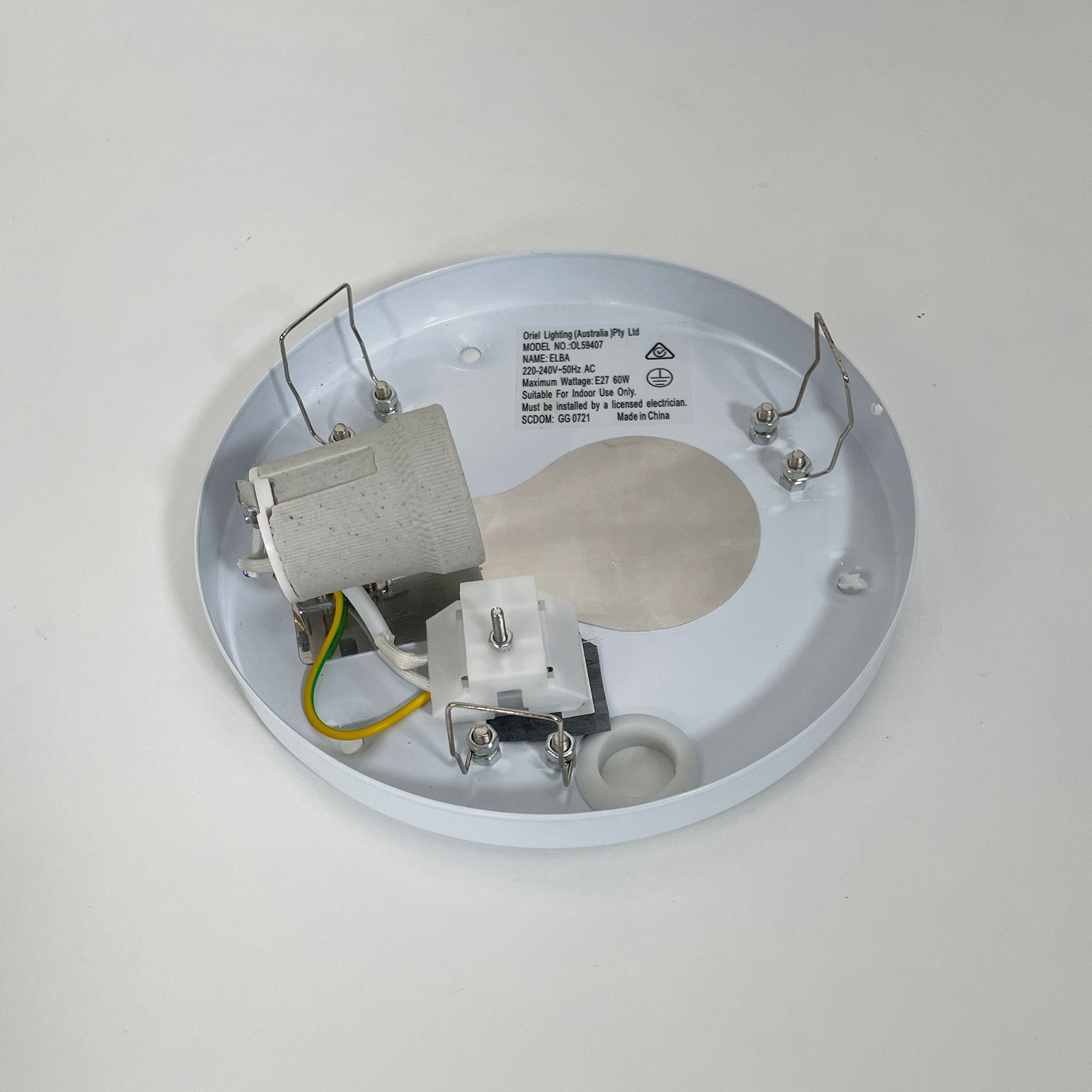 Elba Opal Matt Glass E27 Wall Light