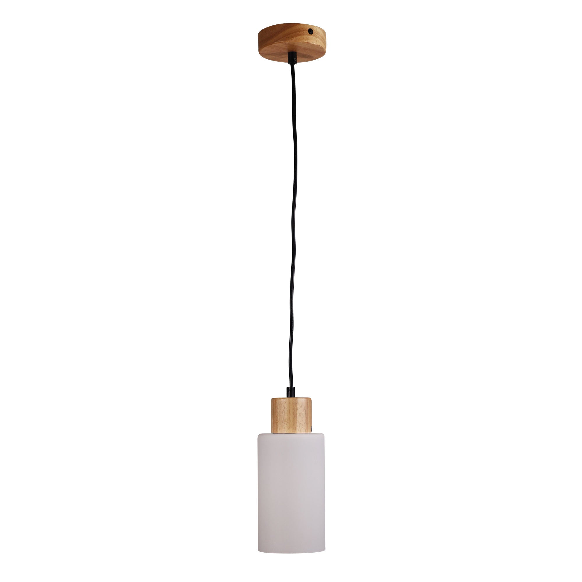Nina Glass &Amp; Timber Pendant