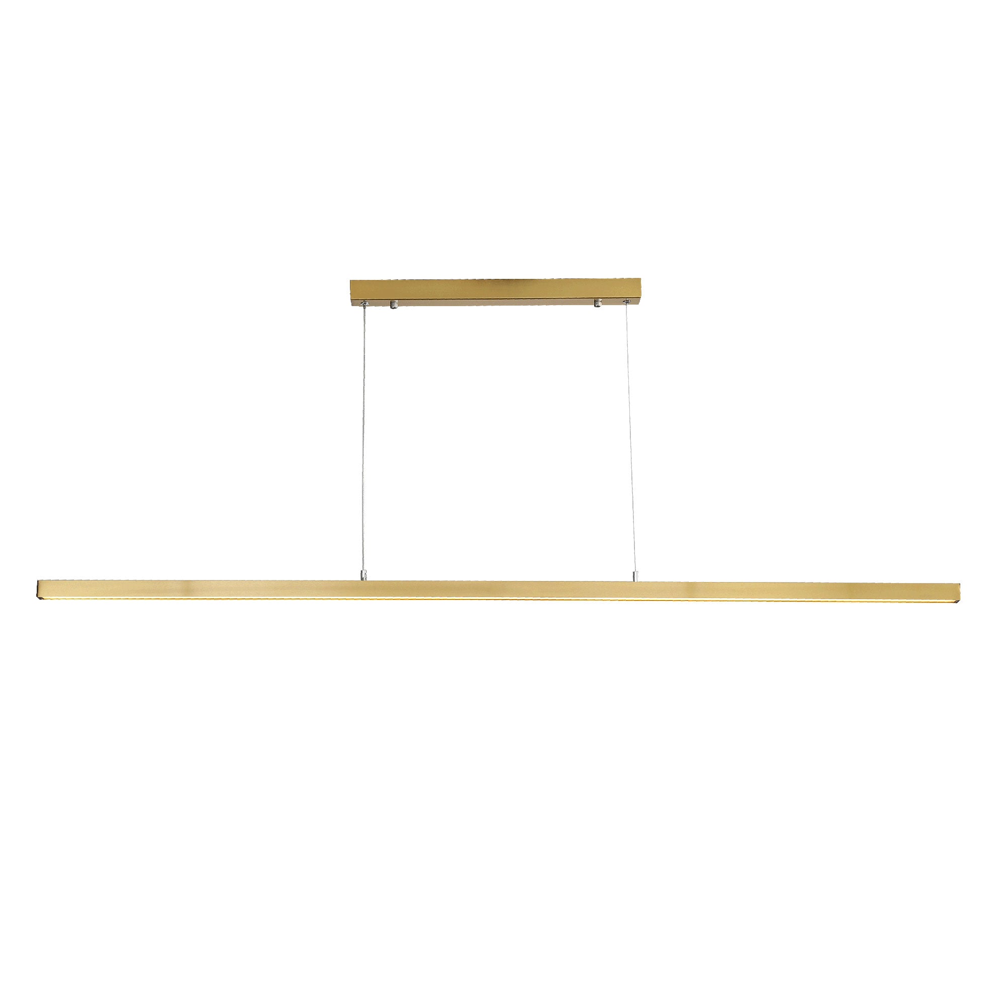 Shard.1500 Satin Brass 30W CCT Slimline Linear LED Pendant