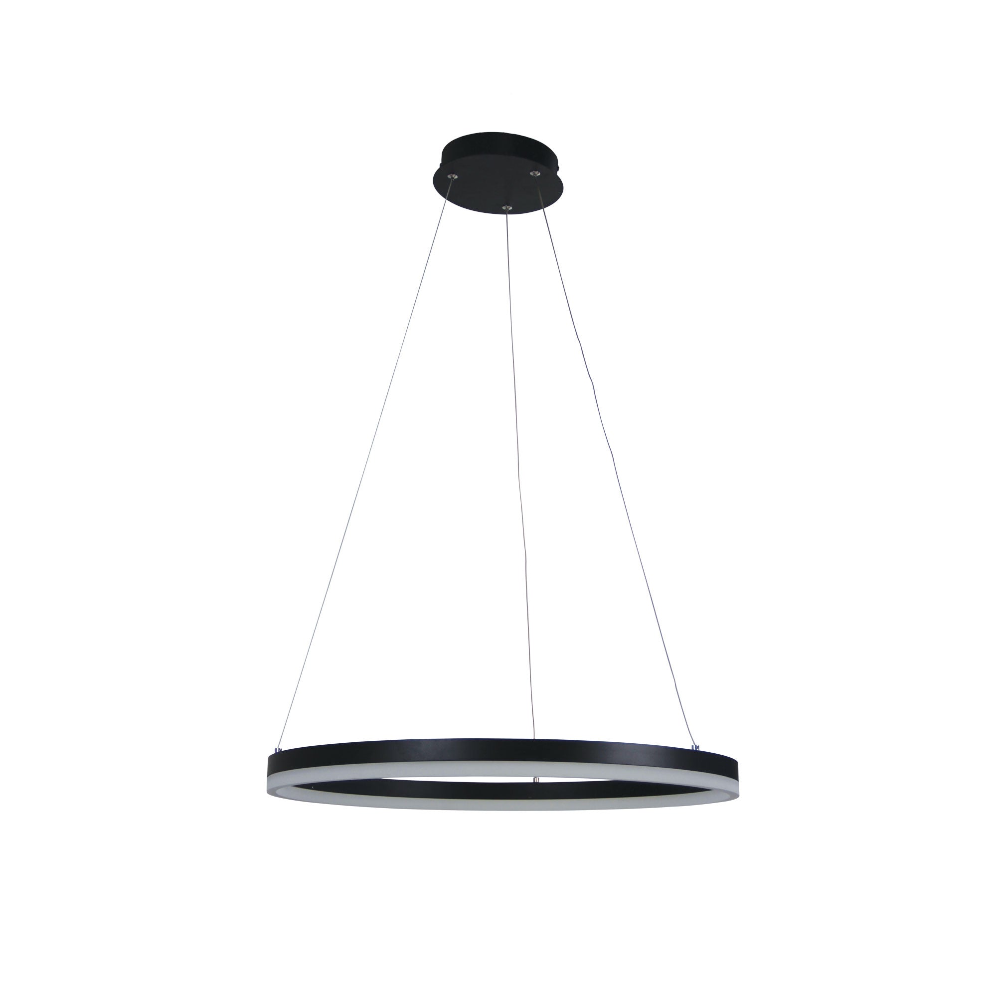 Cronus 60 CTS Modern Tricolour LED Halo Pendant Black