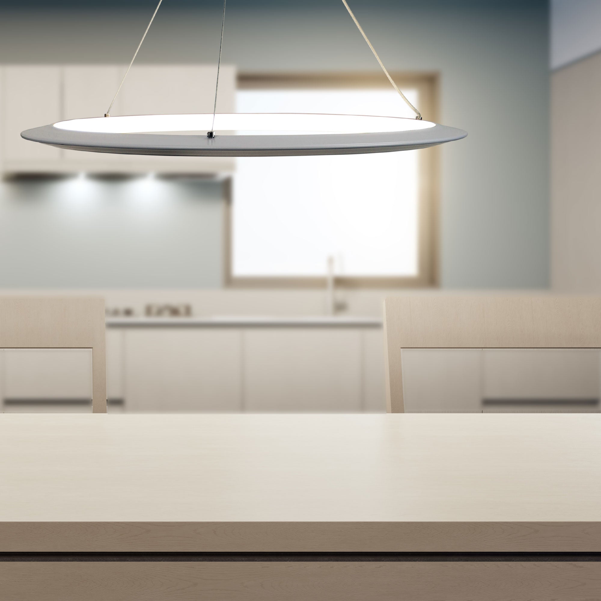 Saturn.60 White 24W CCT Modern LED Halo Pendant