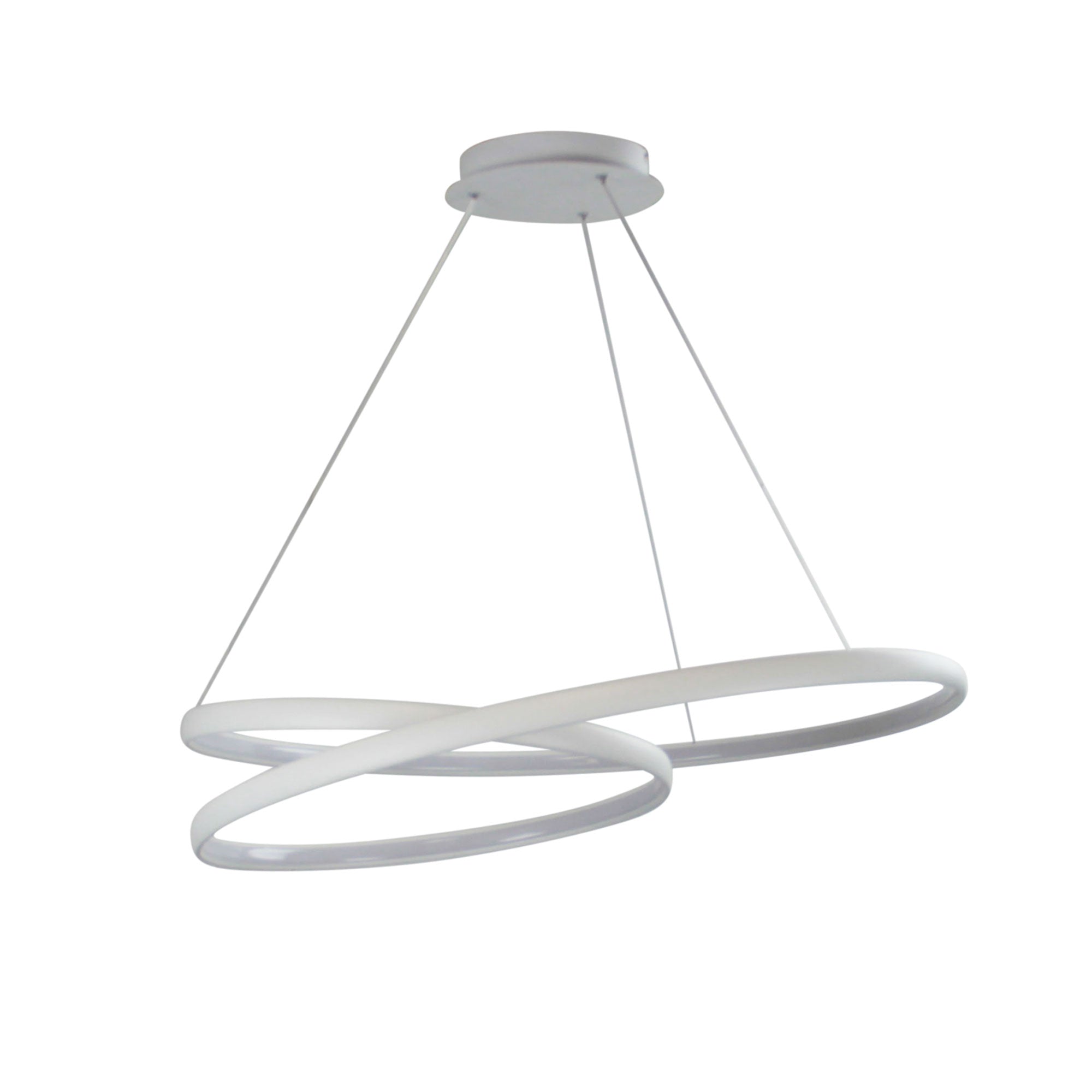Infinity Modern LED Spiral Pendant White