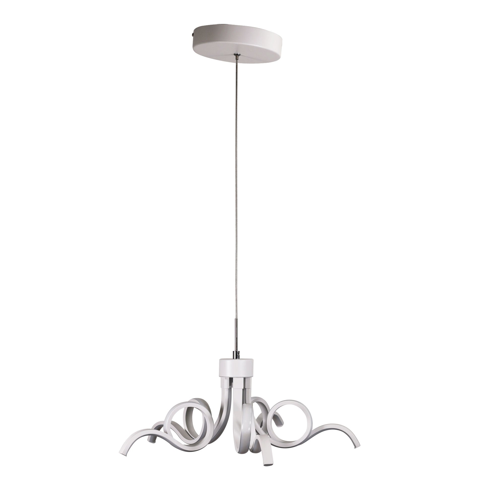 Noodle 50 White Tricolour LED Pendant