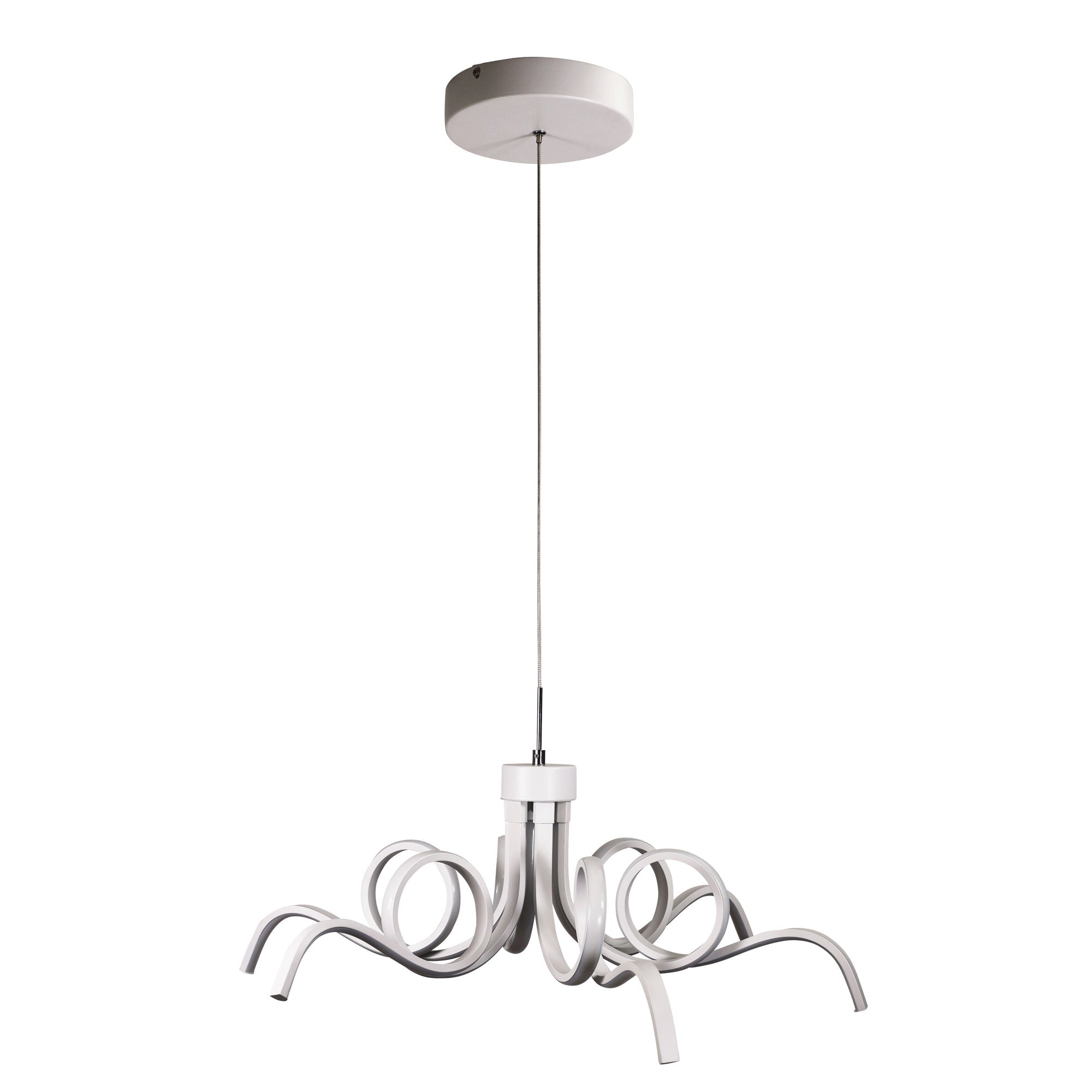 Noodle 70 White Tricolour LED Pendant