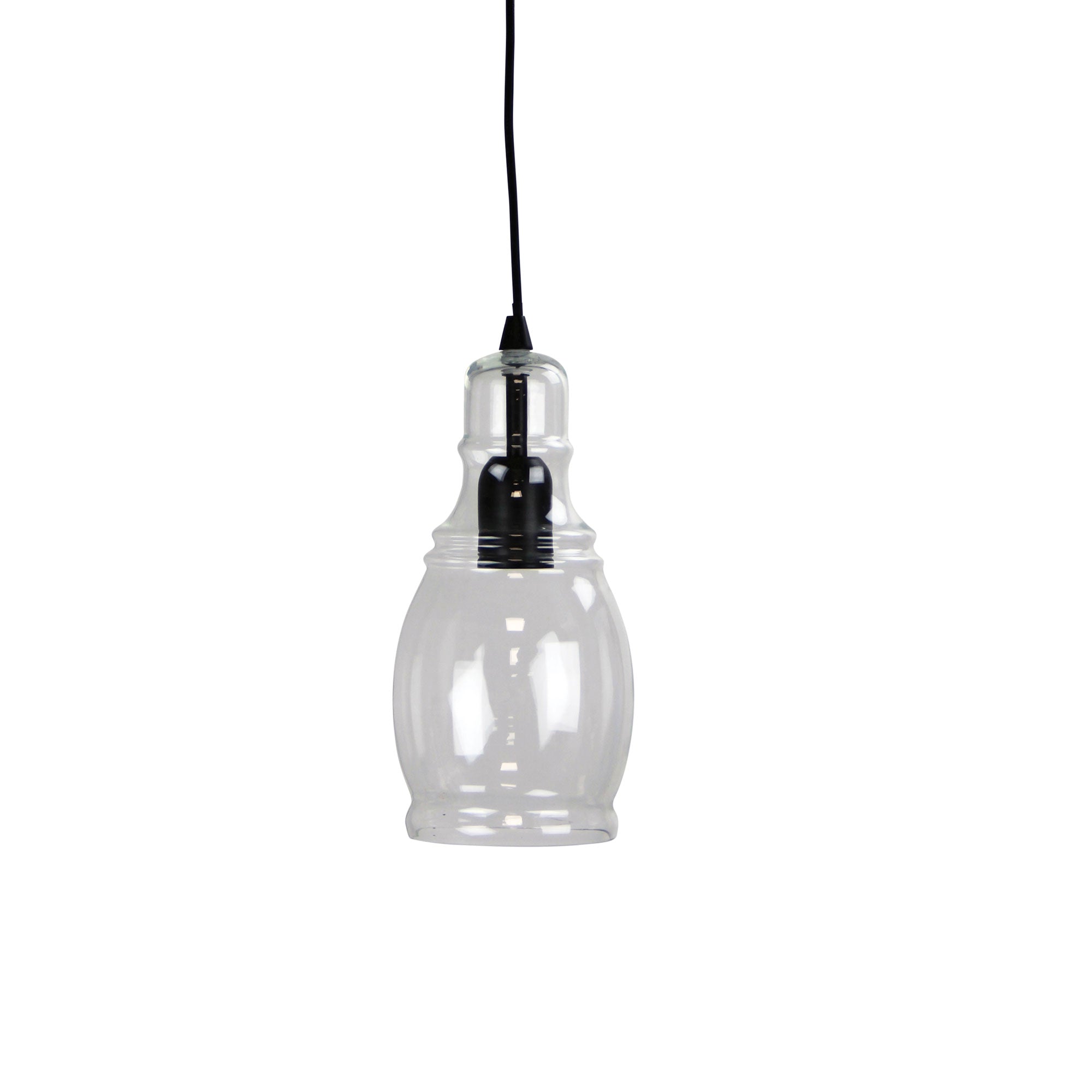 Auburn 1 Clear Glass Single Pendant