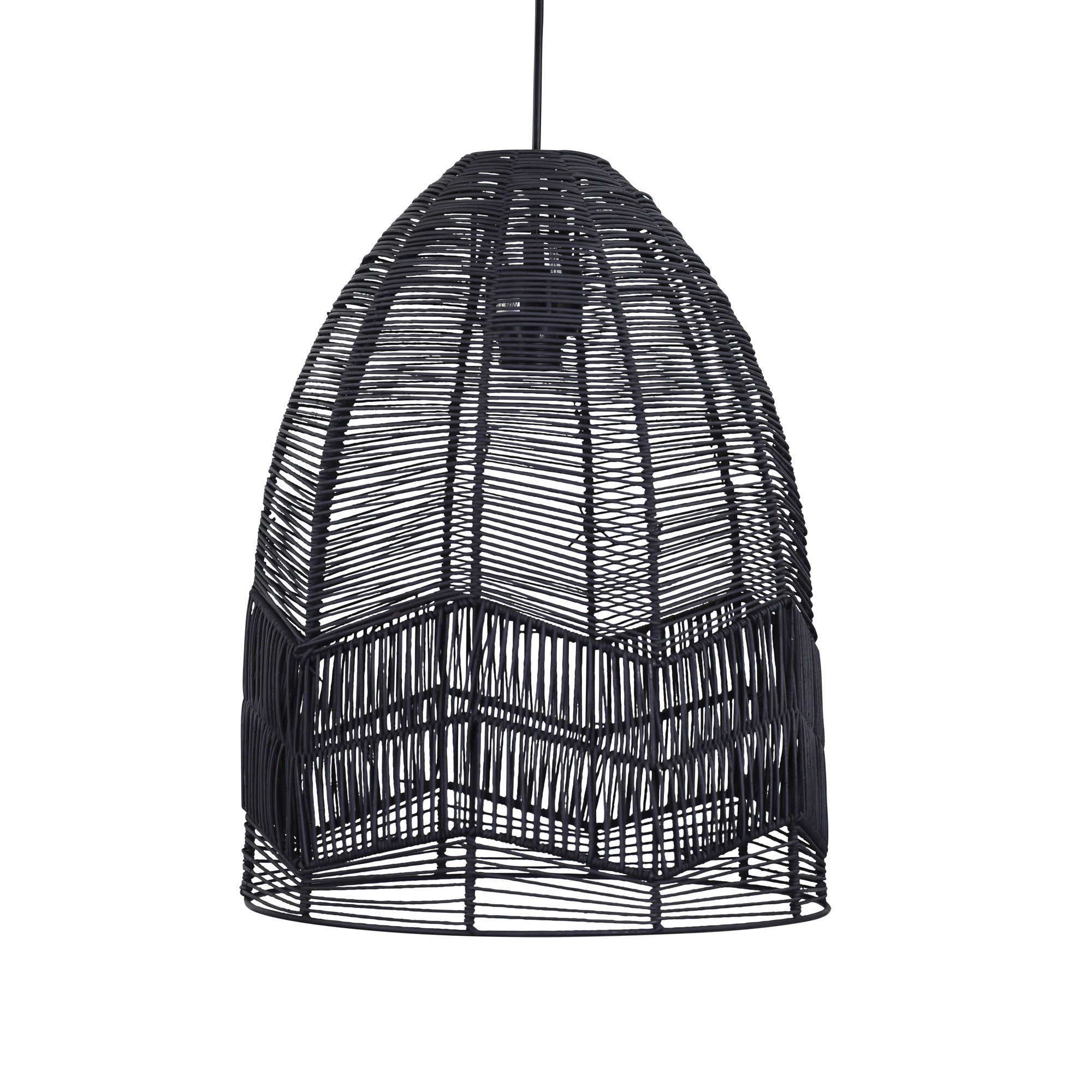 Serang 35 Black Cane Pendant Shade Only