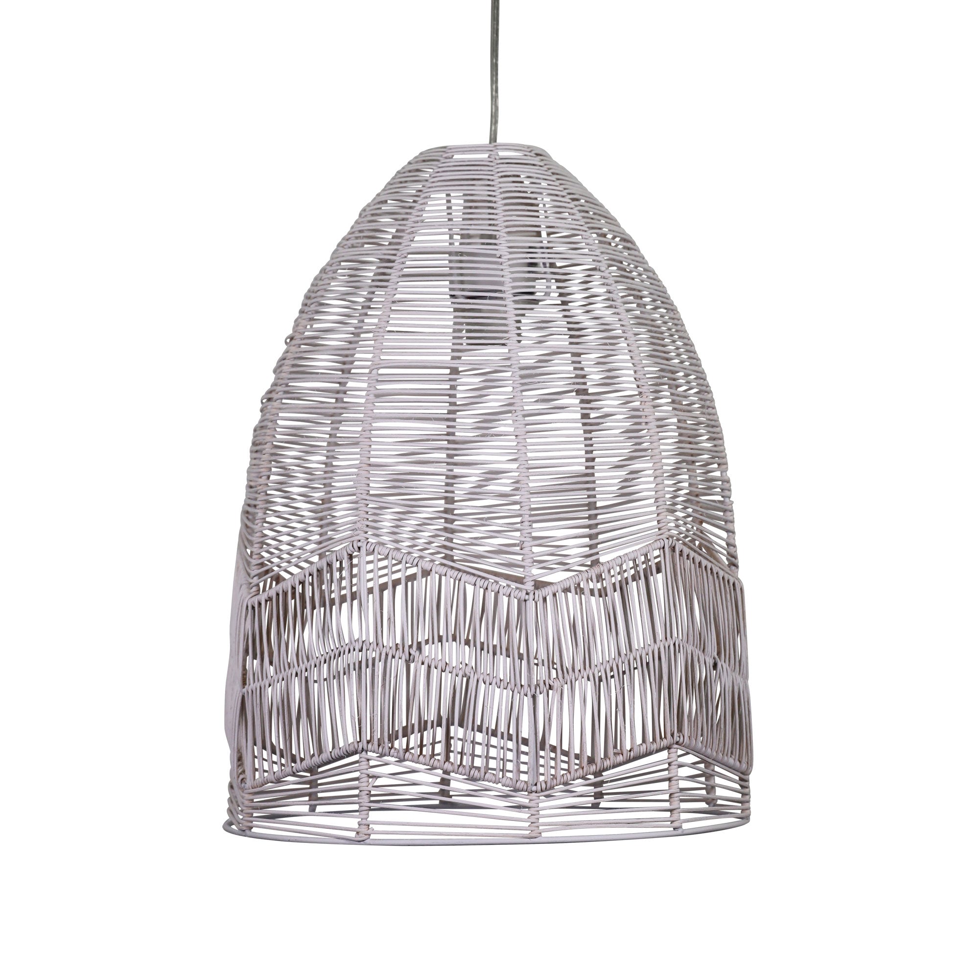 Serang 35 White Cane Pendant Shade Only