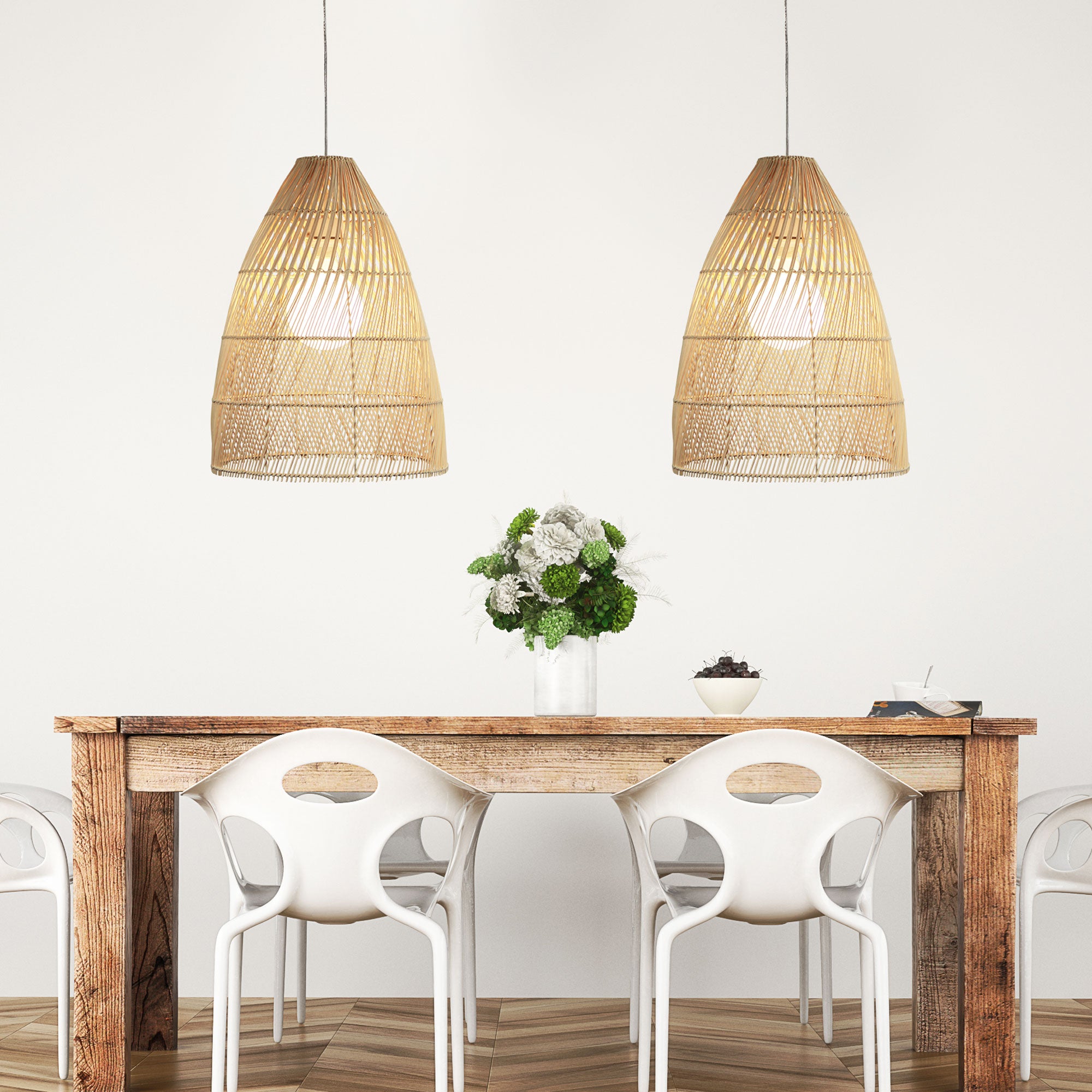 Oden.38 Natural Rattan Cane Pendant Shade Only