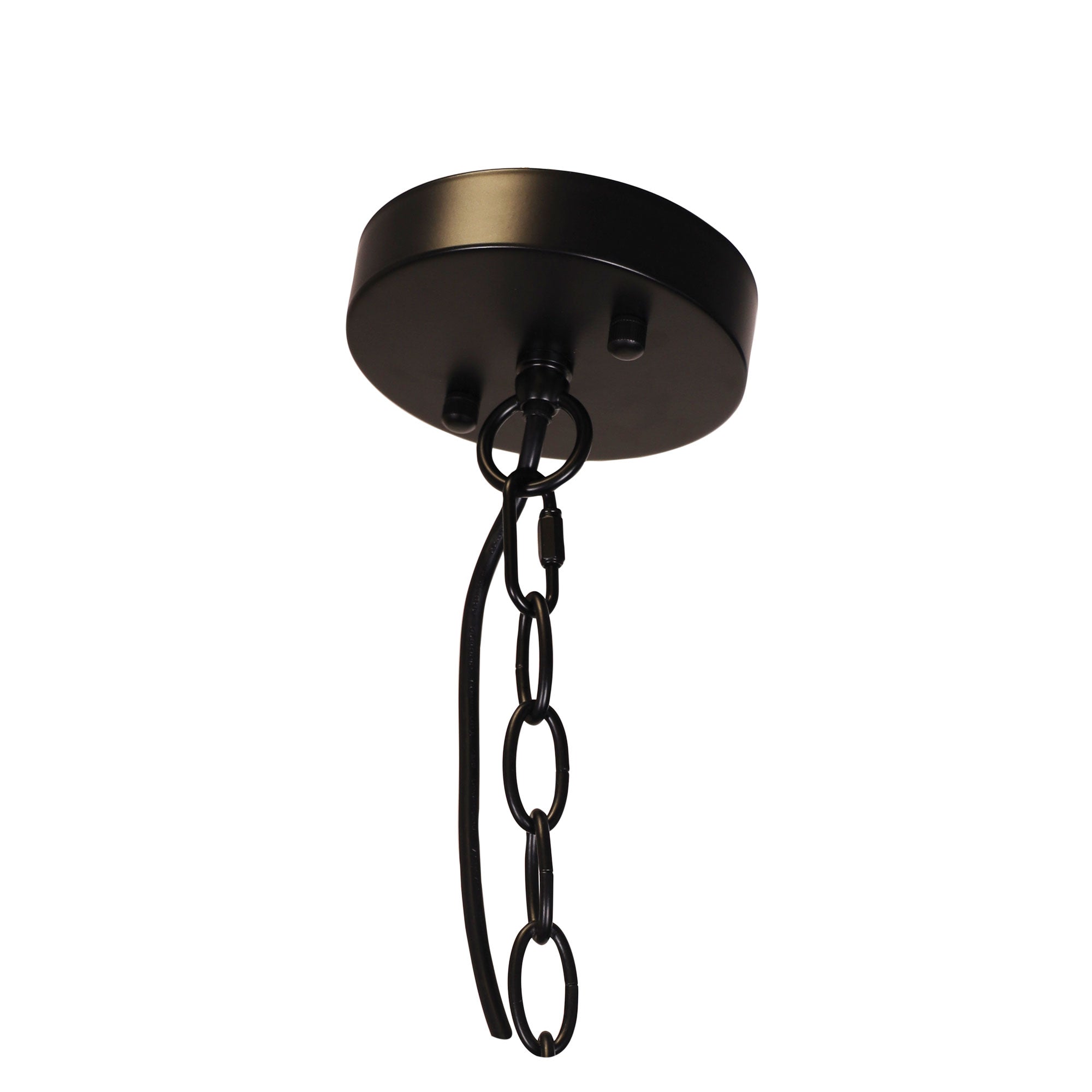 Rochester Black & Frosted Glass 5 Light Traditional Pendant