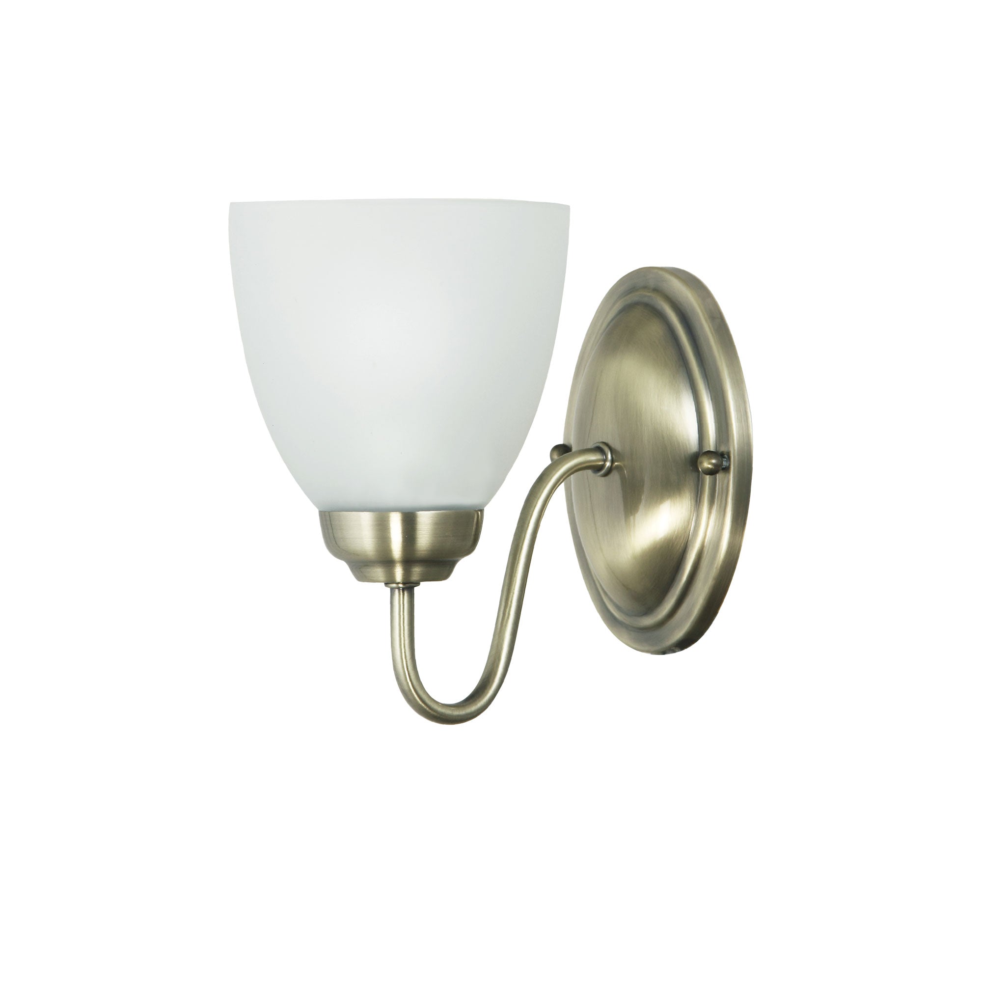 Rochester Wall Traditional Glass Antique Brass Wall Light
