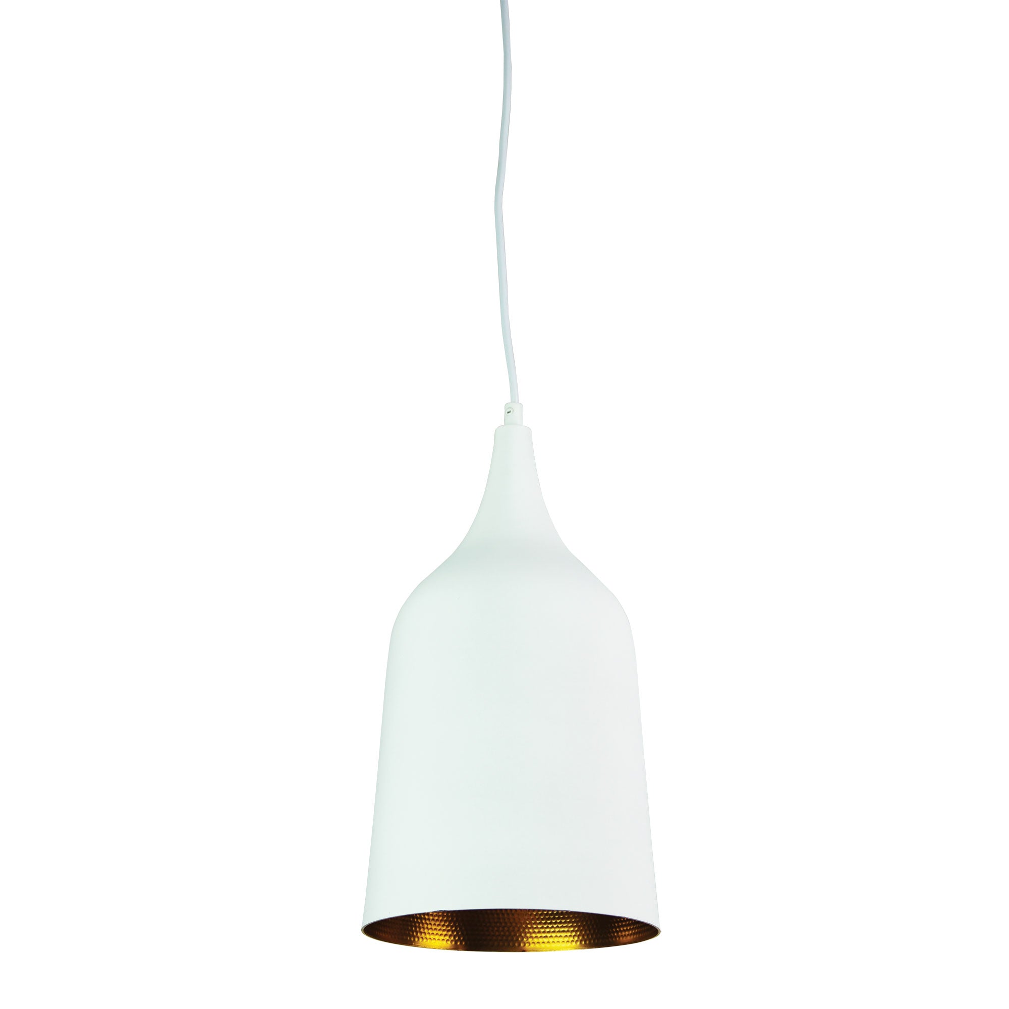 Plato White Contemporary Urban Pendant