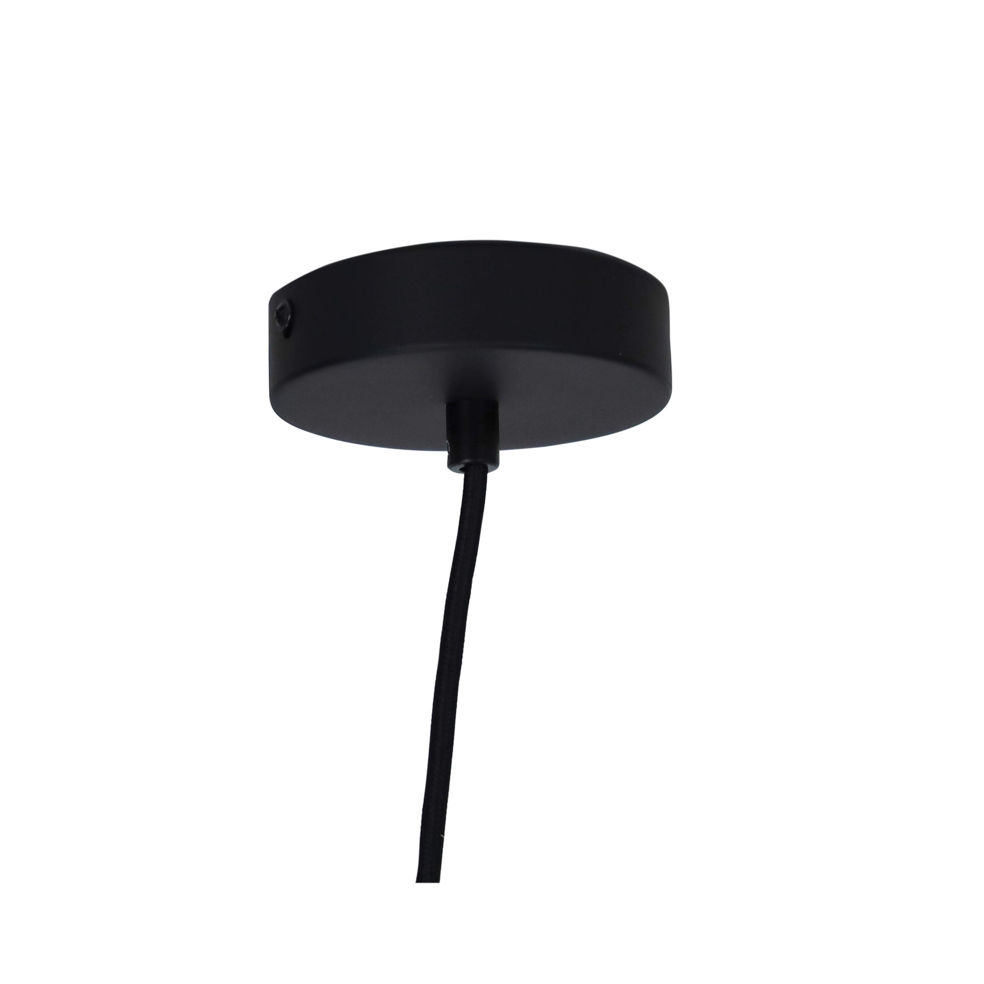 Trigo.20 Black & Timber Stylish Conical White Pendant