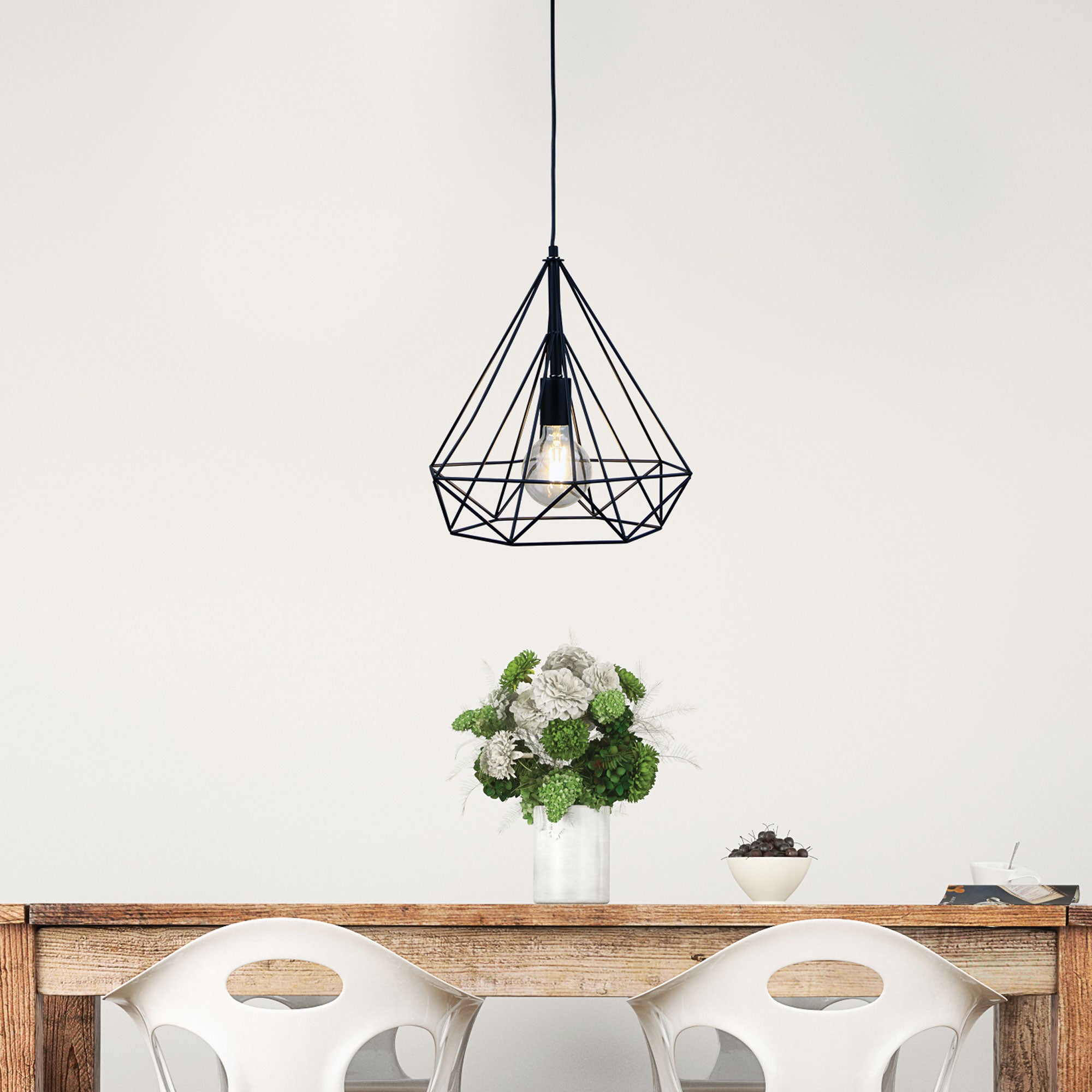 Lenox Black Geometric Urban Style Pendant