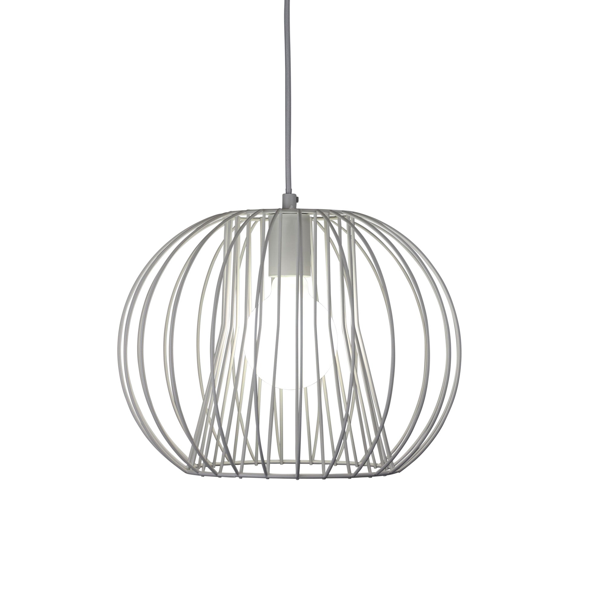 Malo.35 White 1 Light Wire Pendant