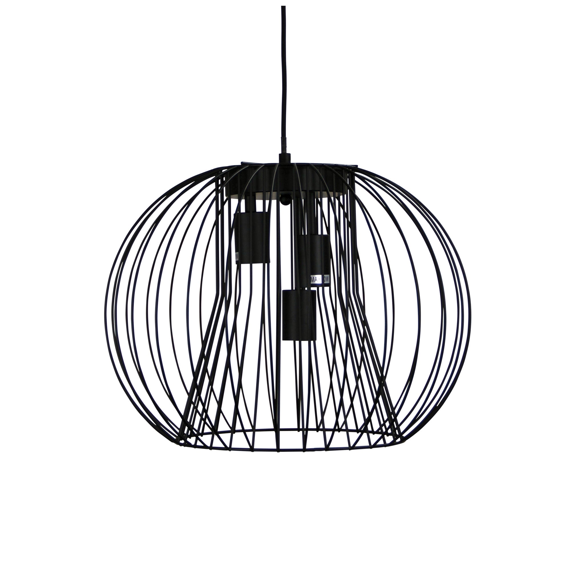 Malo 45 Black Wire 3 Light Pendant