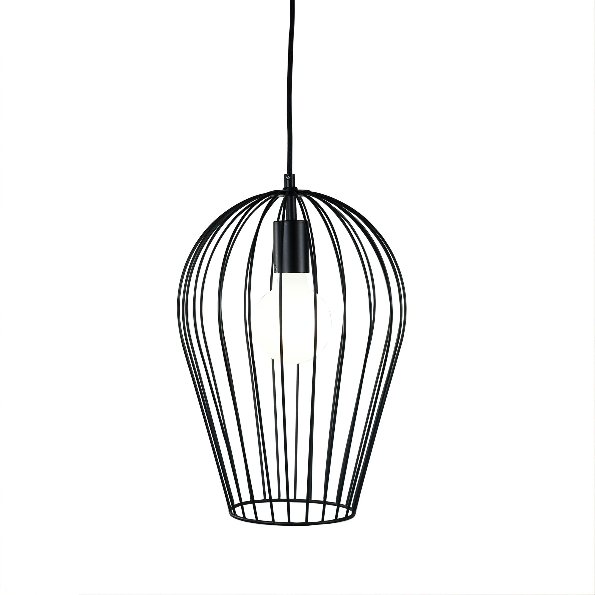 Olam.27 Black 1 Light Wire Pendant