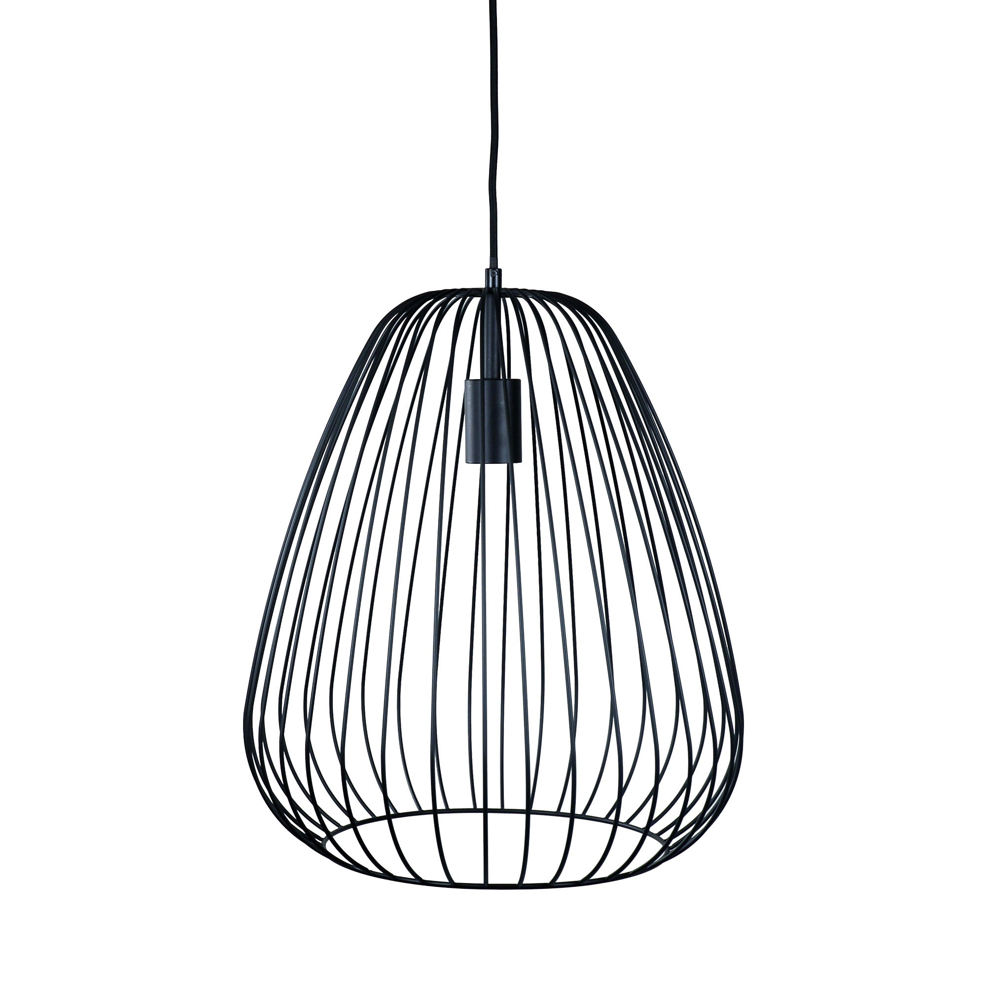 Pera 38 Black Metal Wire Pendant