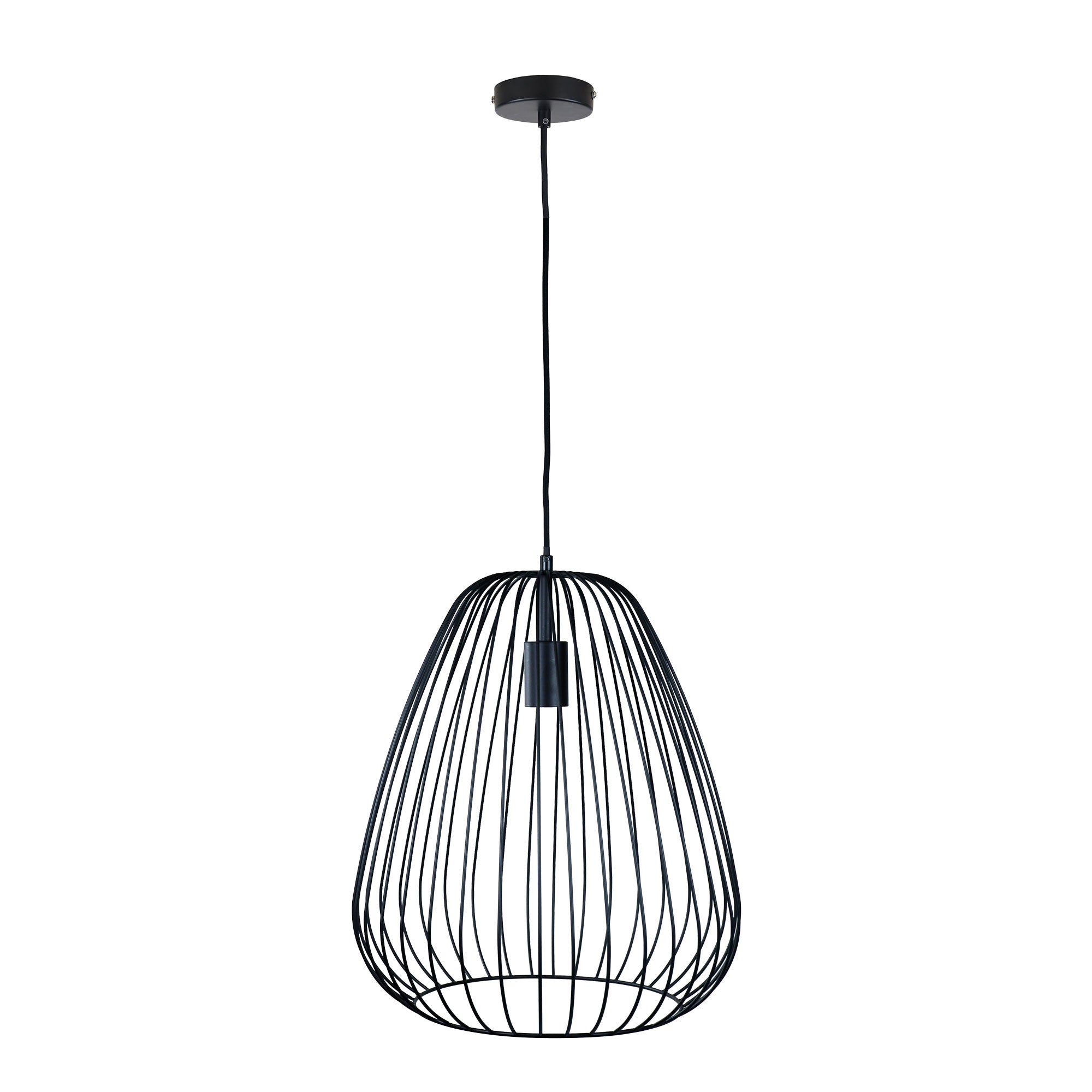 Pera.38 Black Metal Wire Pendant