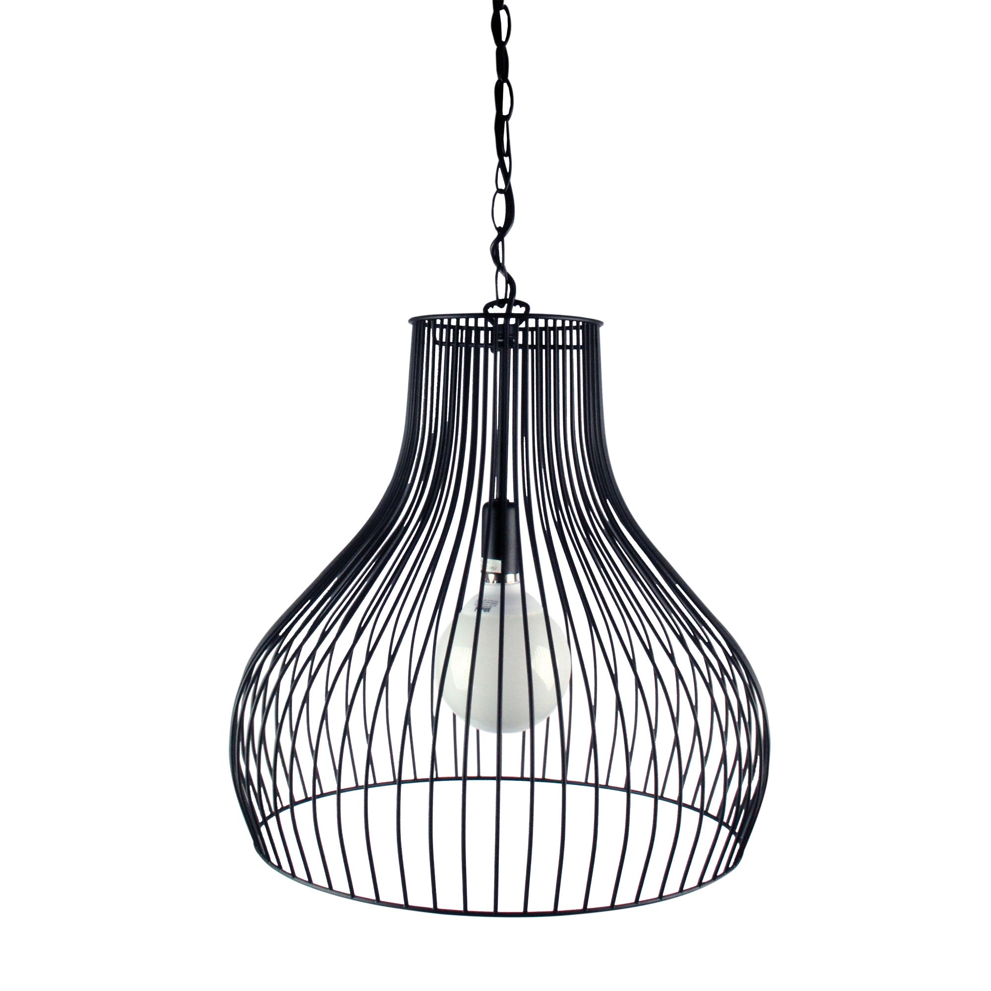 Gabby Black 45cm Wire Pendant