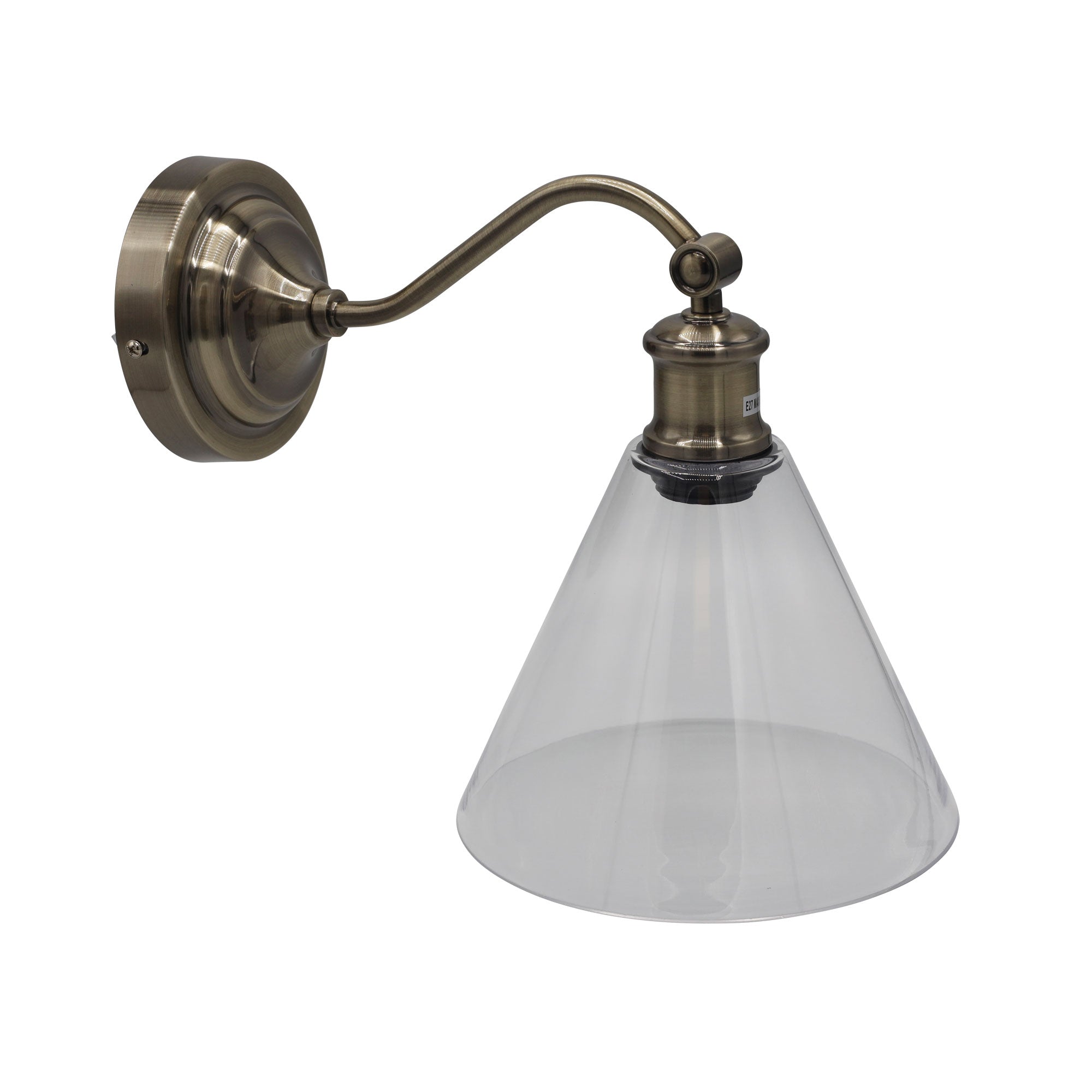 Abby Ant Brass Hamptons Style Classic Wall Light