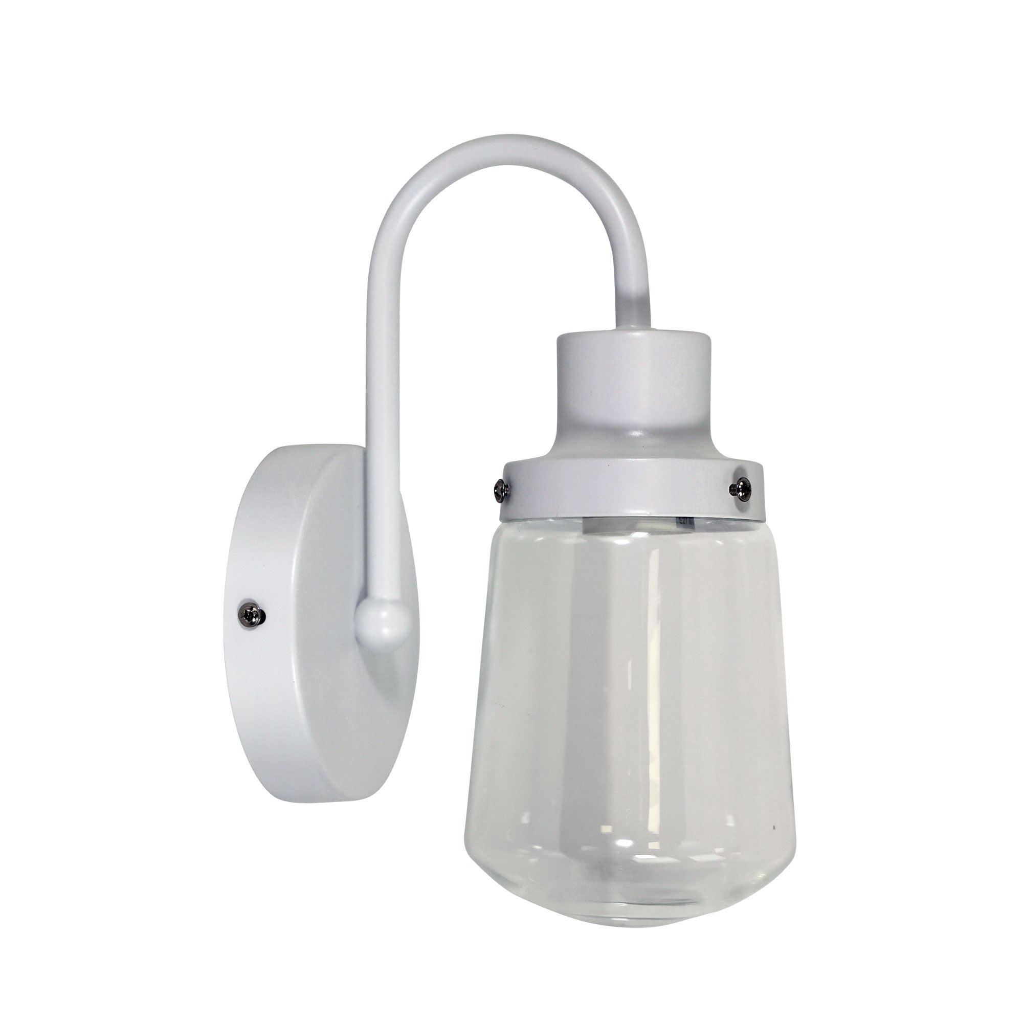Kilcoy Industrial White Wall Light