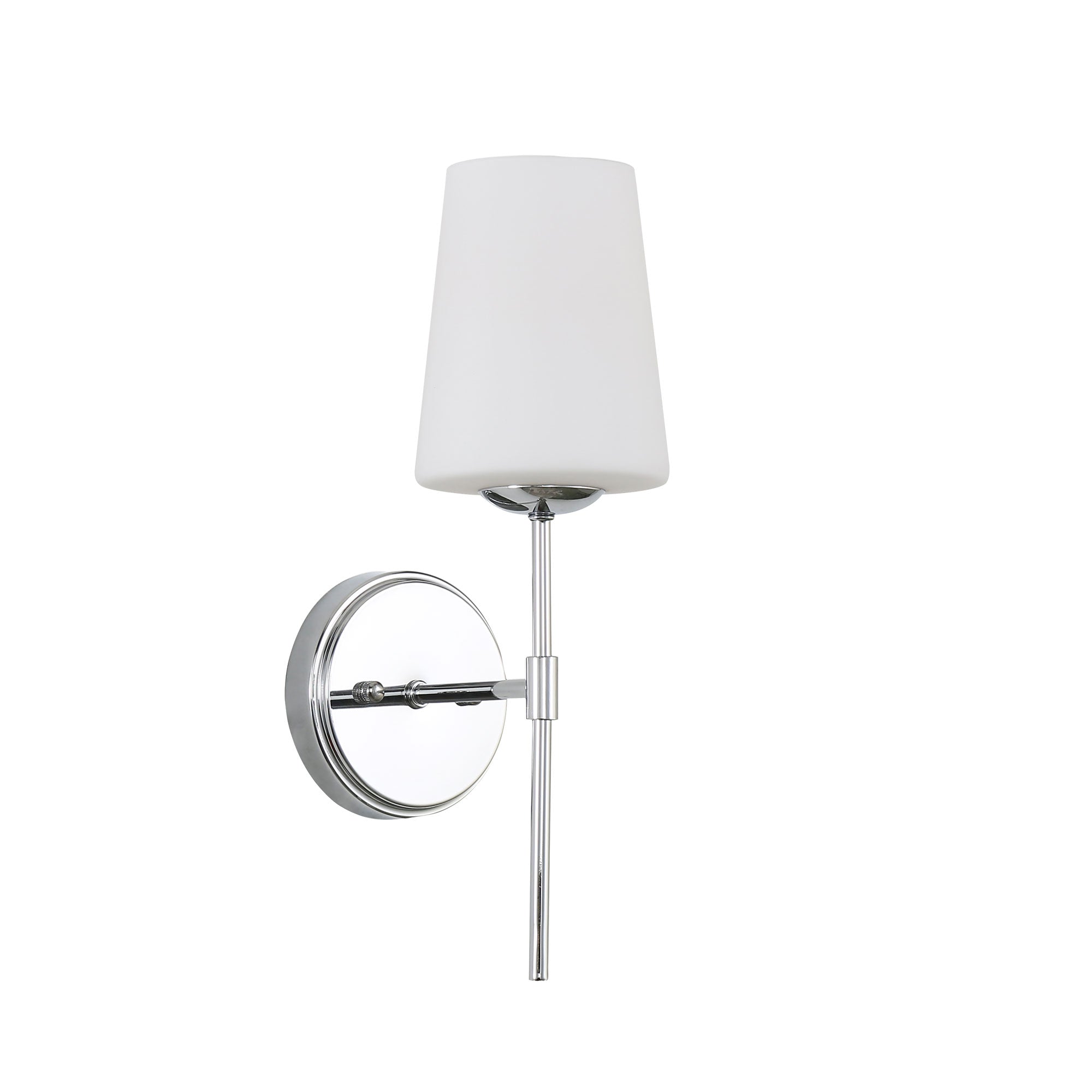 Kinbury Chrome Opal Glass Wall Light