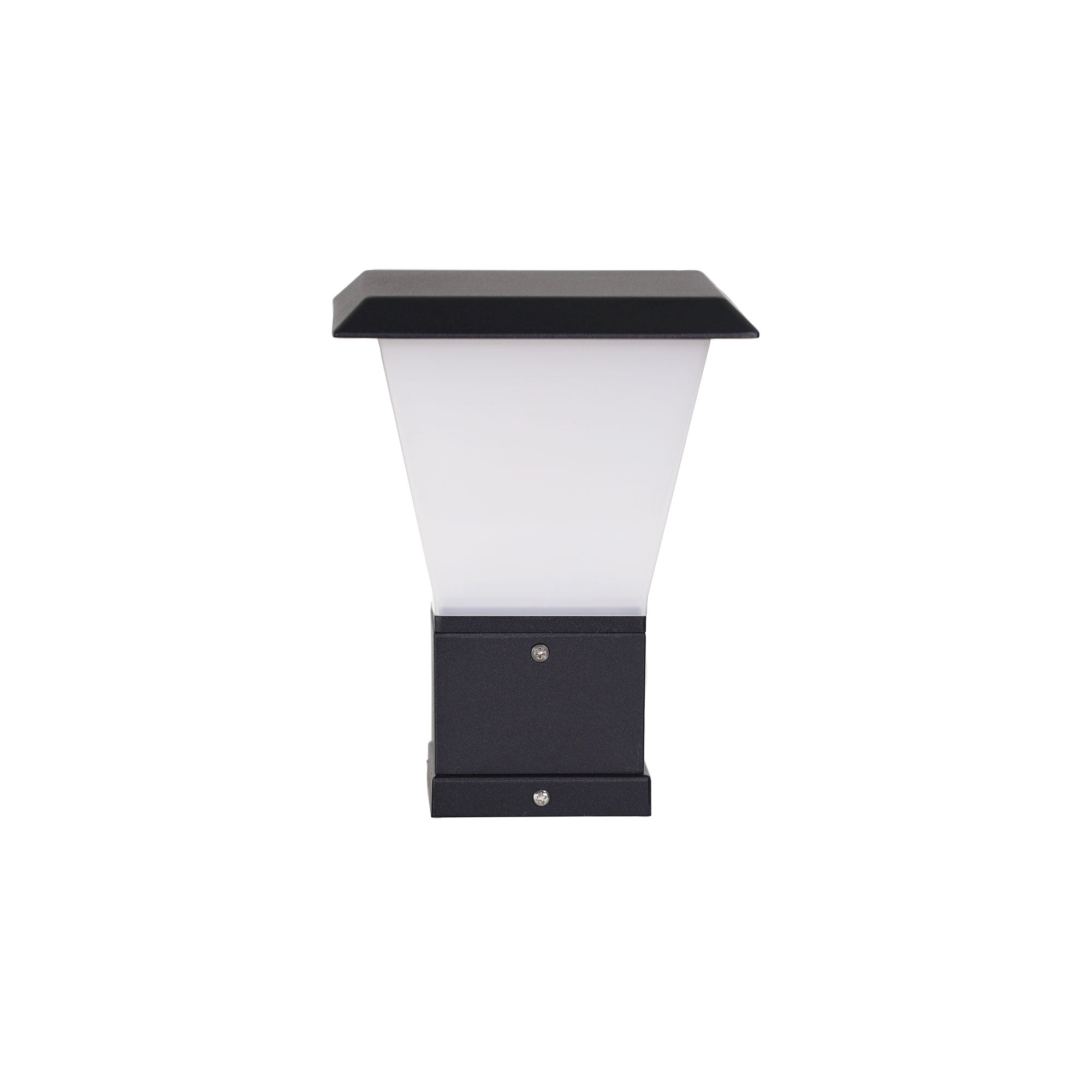 Oblik Black E27 IP44 Pillar Mount Outdoor Light