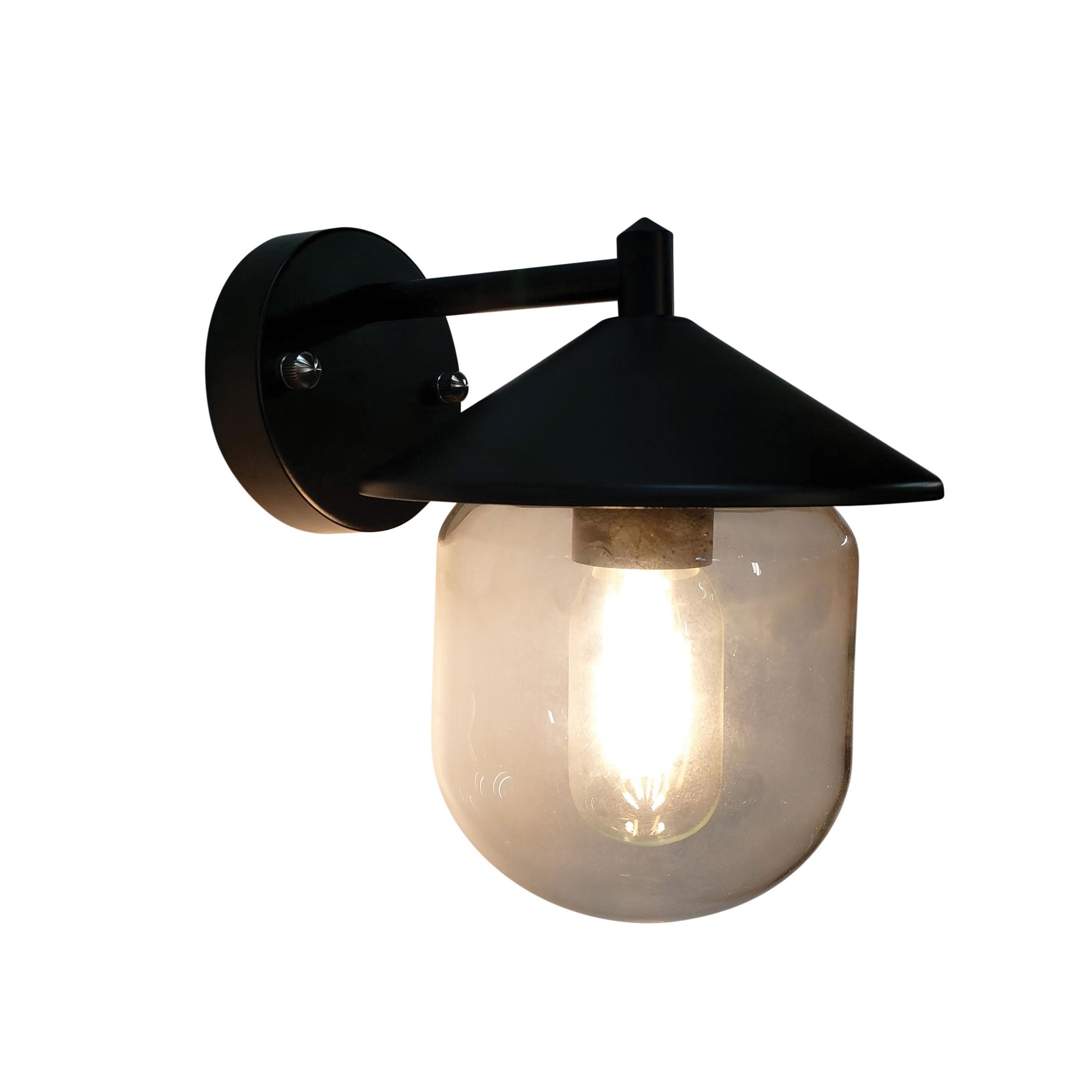 Monza Black E27 IP54 Outdoor Wall Light