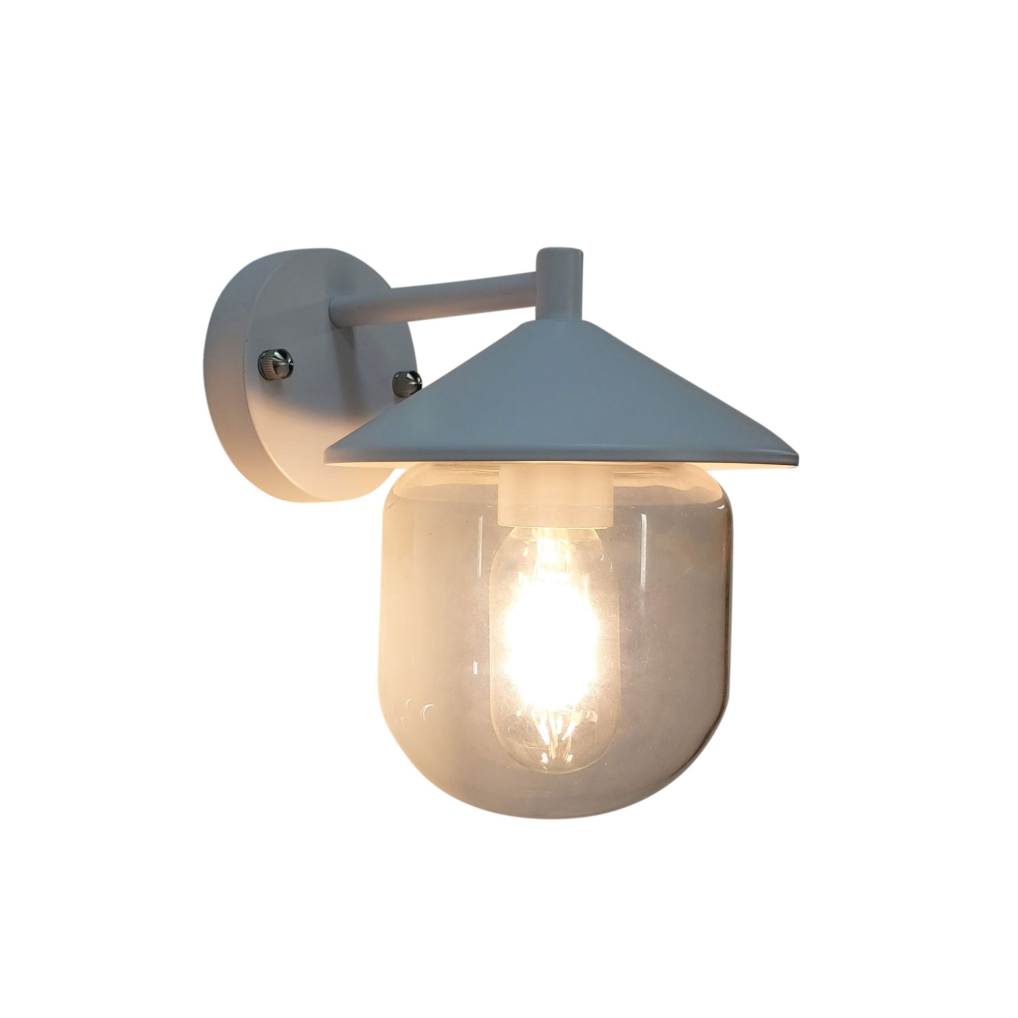 Monza White E27 IP54 Outdoor Wall Light