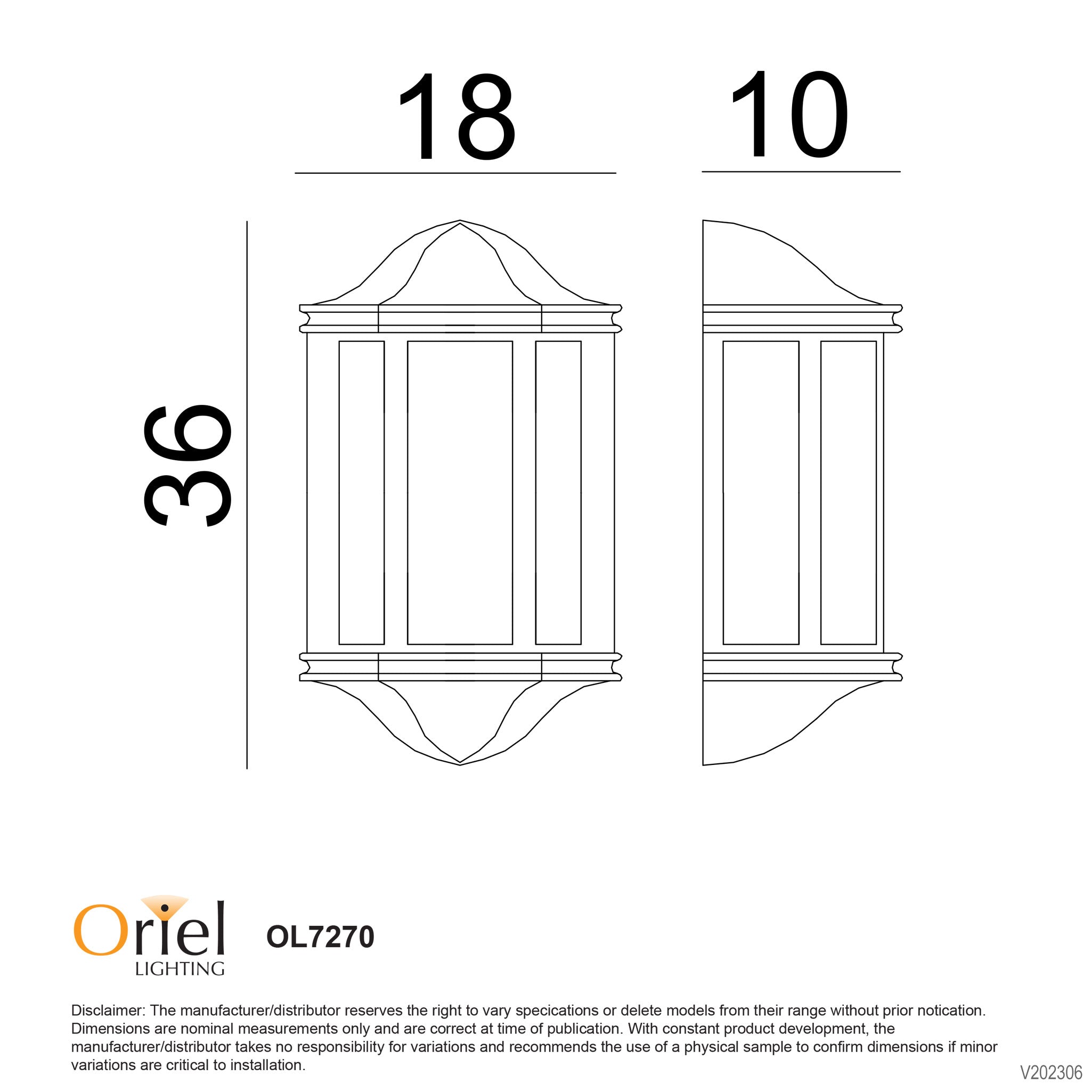 Fenchurch Black E27 IP44 Traditional Outdoor Wall light