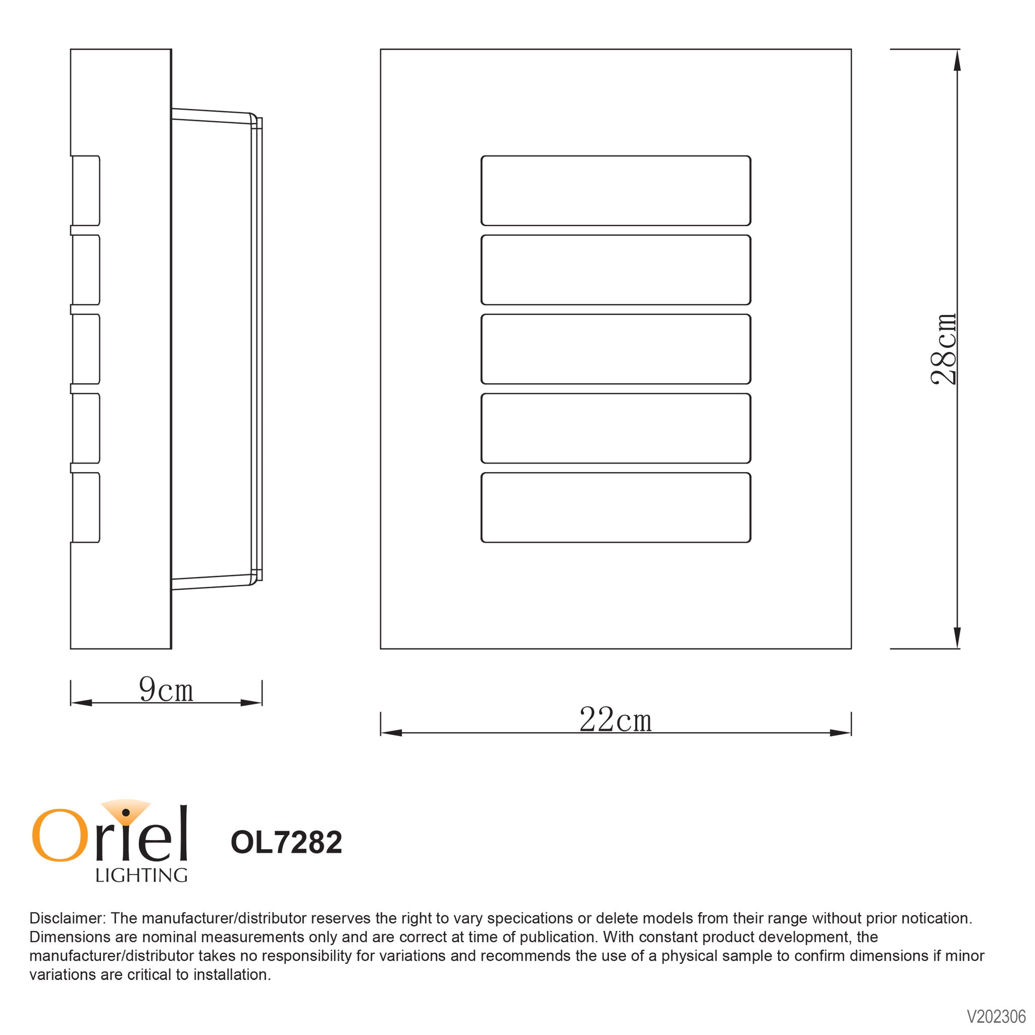 Cheeta 304 Stainless Steel E27 IP44 Wall Light