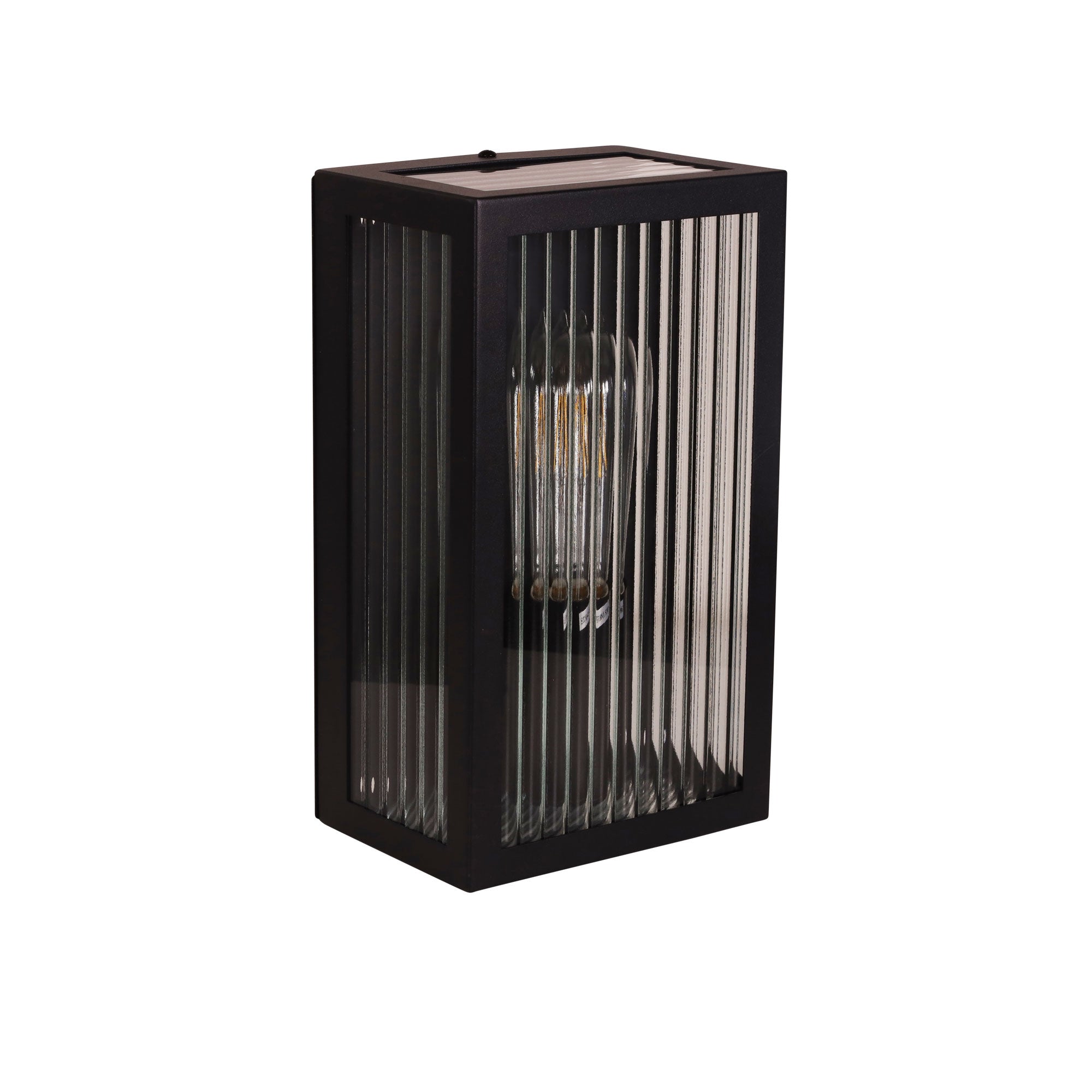 Chicago 1 Light Reeded Glass Outdoor Wall Light