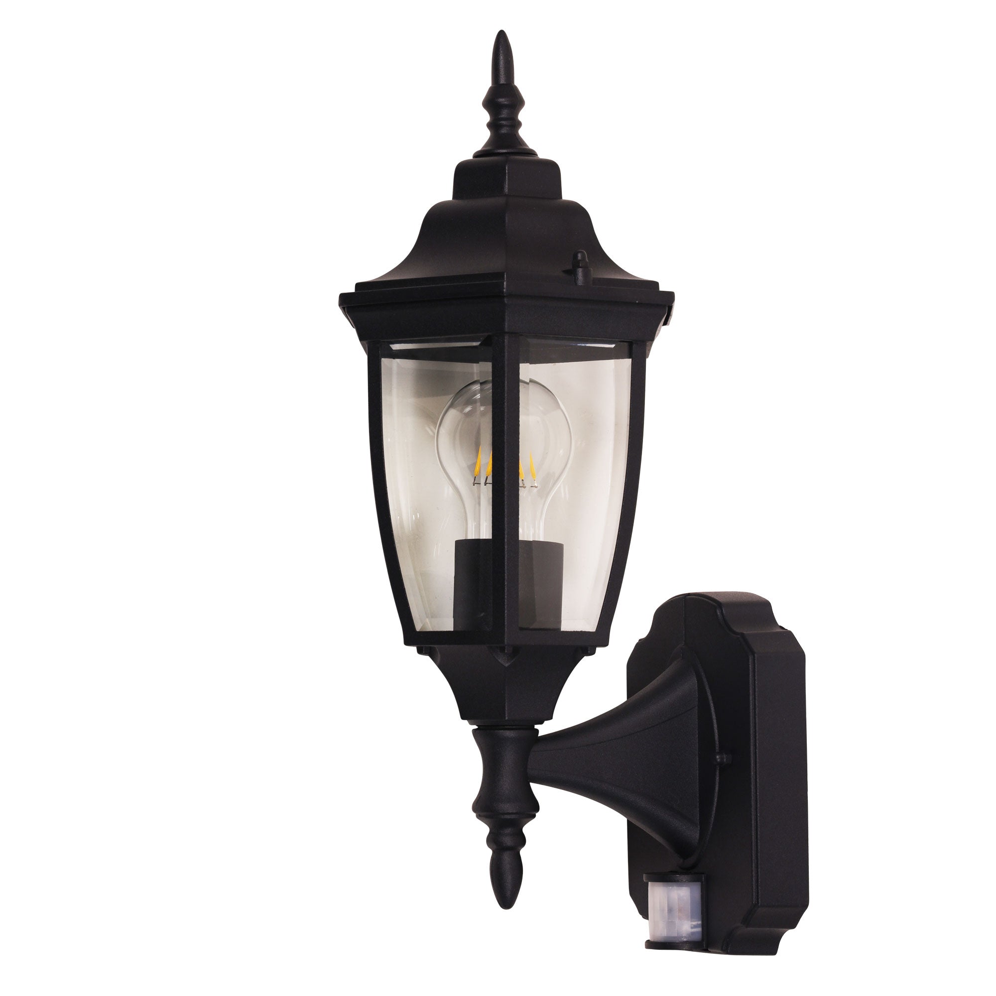 Highgate Sensor Black Outdoor Light With Motion Sensor