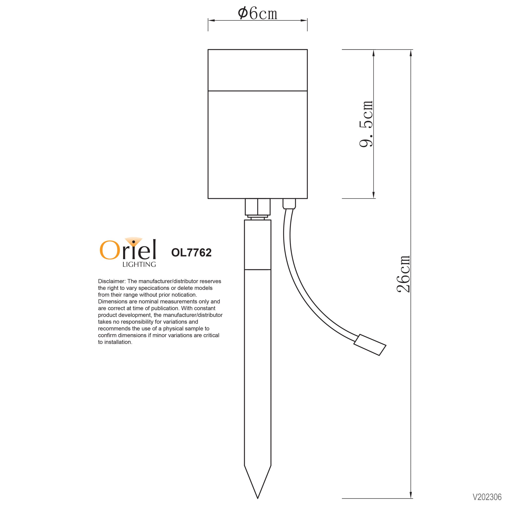 Accent Stainless Steel 12V IP44 DIY Garden Spike Light