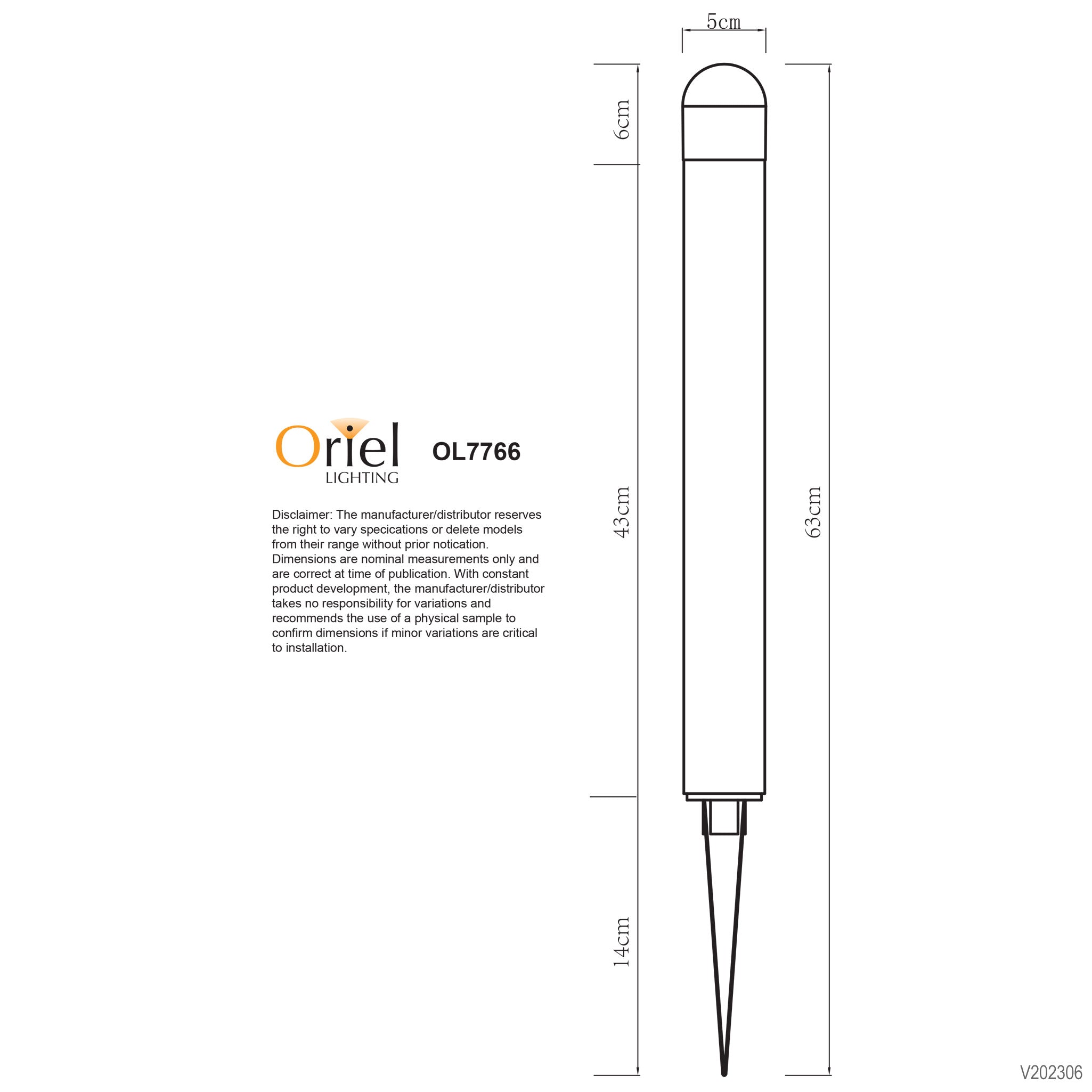 Guide Stainless Steel 12V IP44 DIY Garden Spike Light