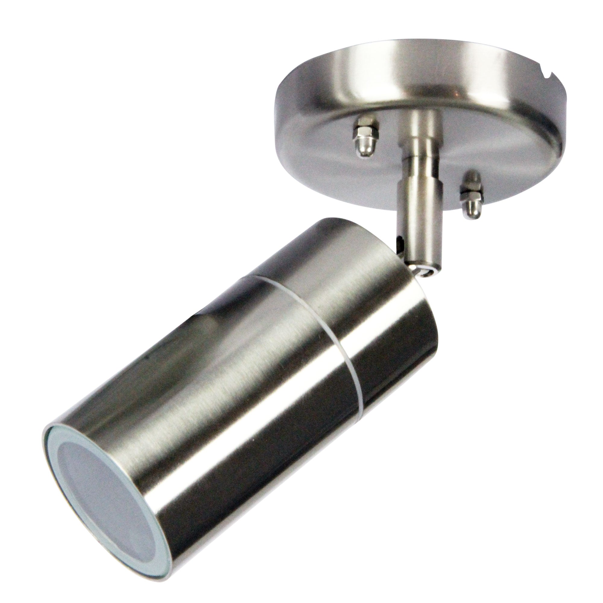 Zeta Single Stainless Steel LED Ready Spotlight