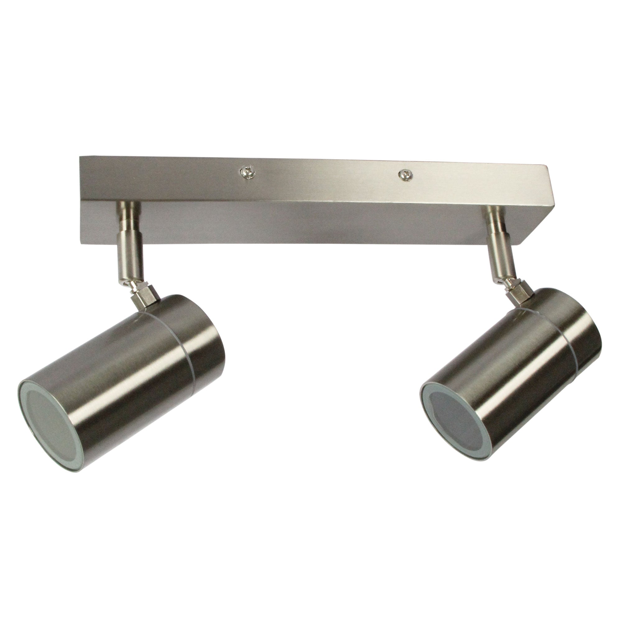 Zeta Double Stainless Steel LED Ready Spotlight 30cm Long