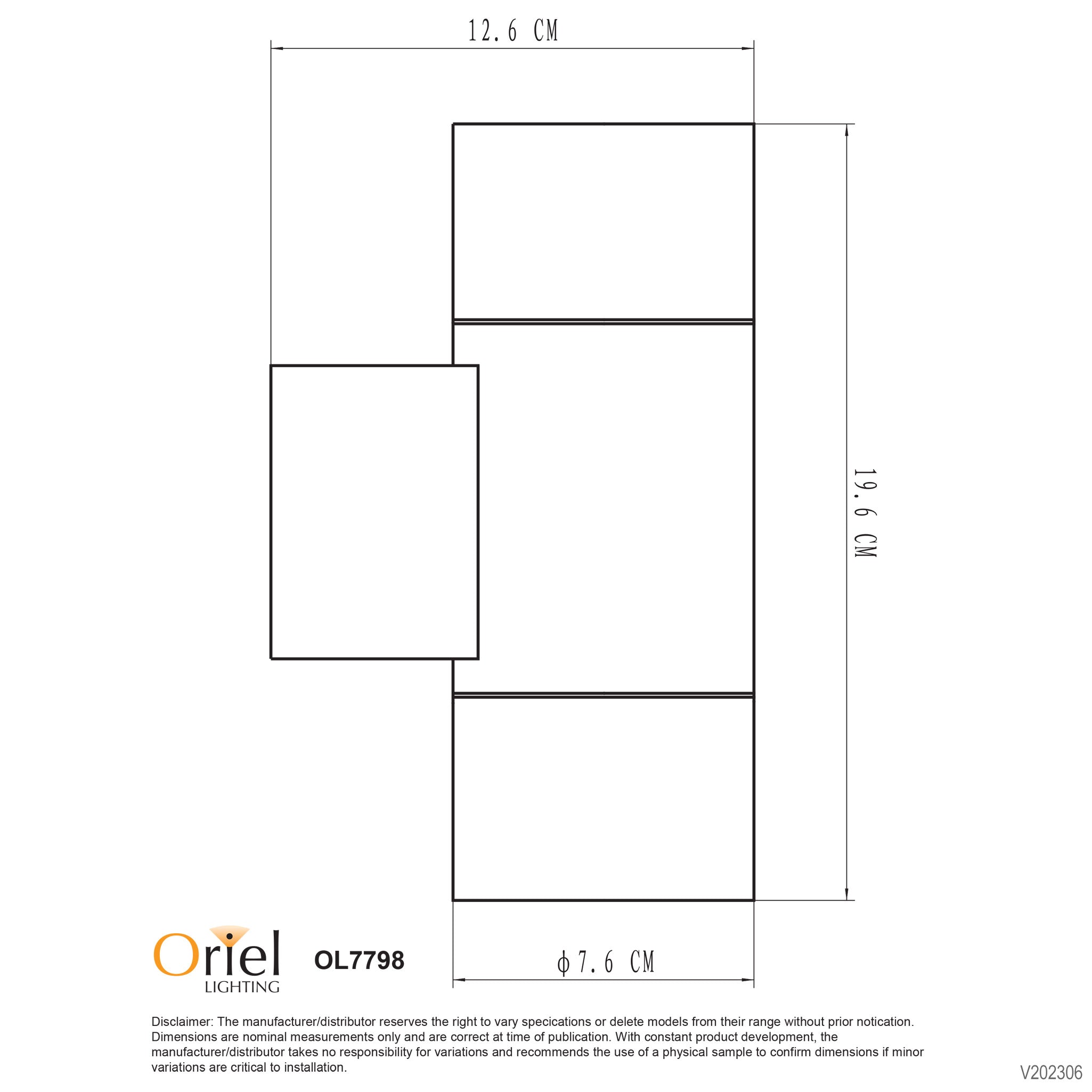 Latitude White GU10 IP54 Up/Down Wall Light