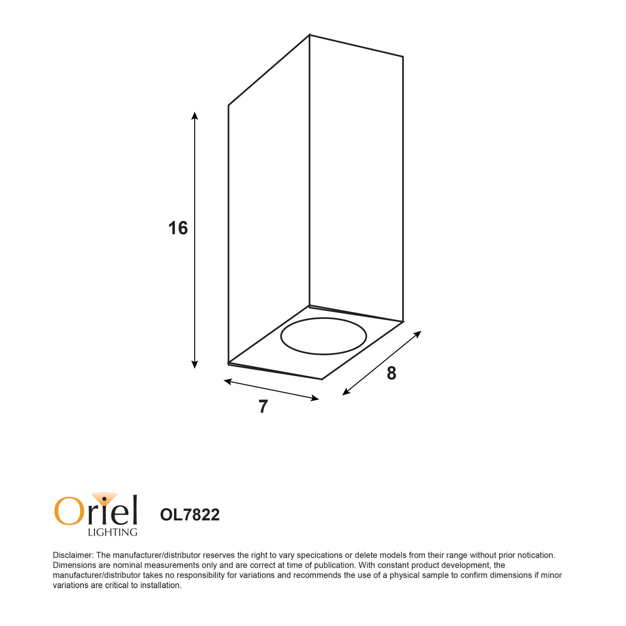 Atlas Black GU10 IP54 Up/Down Wall Light